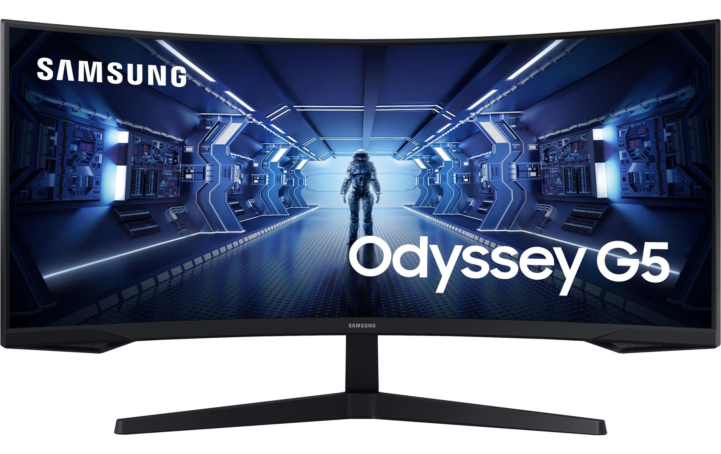 Image of Samsung Curved-Gaming-Monitor "Odyssey G5 LC34G55TWWPXEN" 86,02 cm/34 ″ 3440 x 1440 px UWQHD