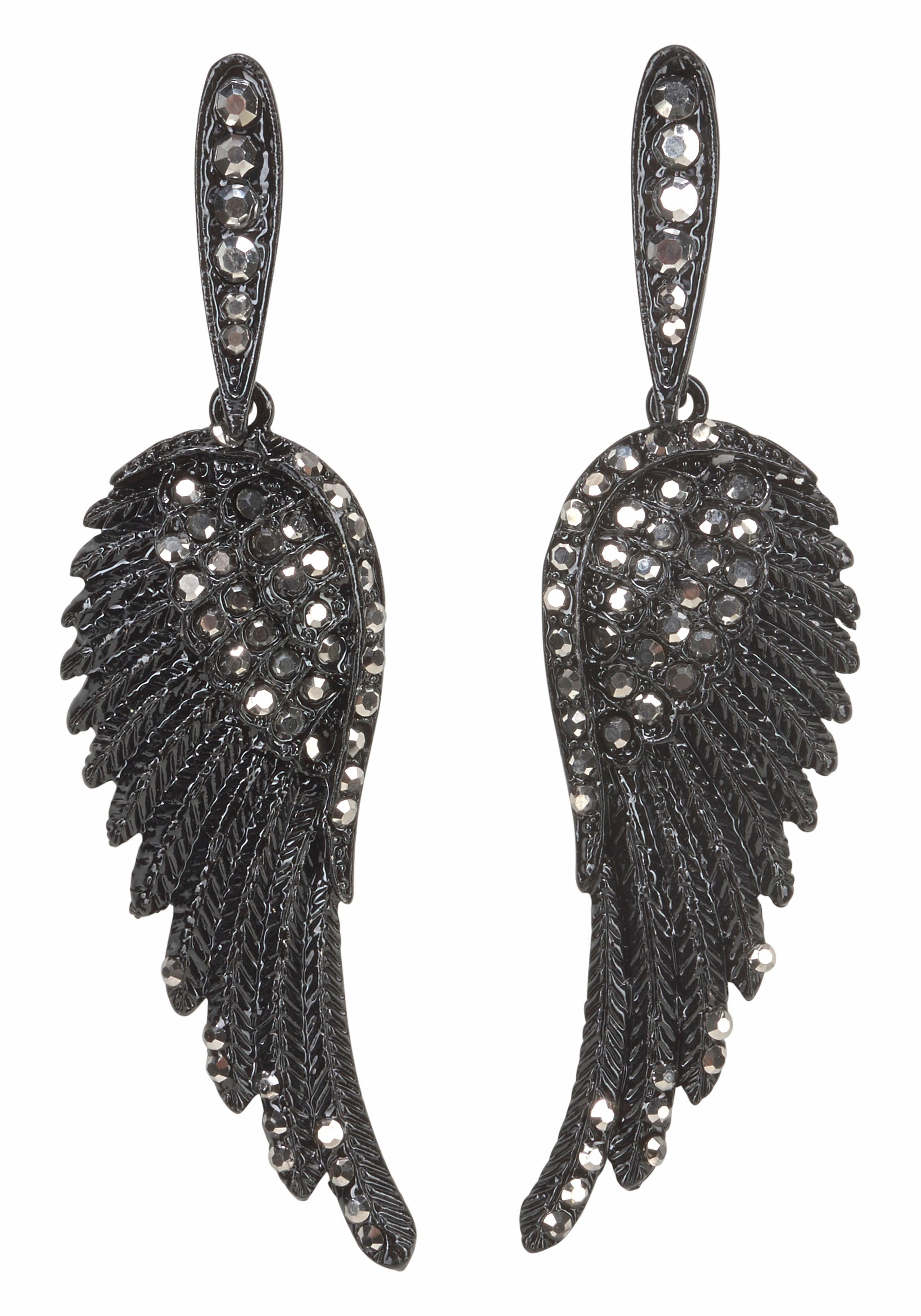 Image of J.Jayz Paar Ohrstecker »Flügel-Design«, (1 tlg.), mit Glassteinen bei Ackermann Versand Schweiz