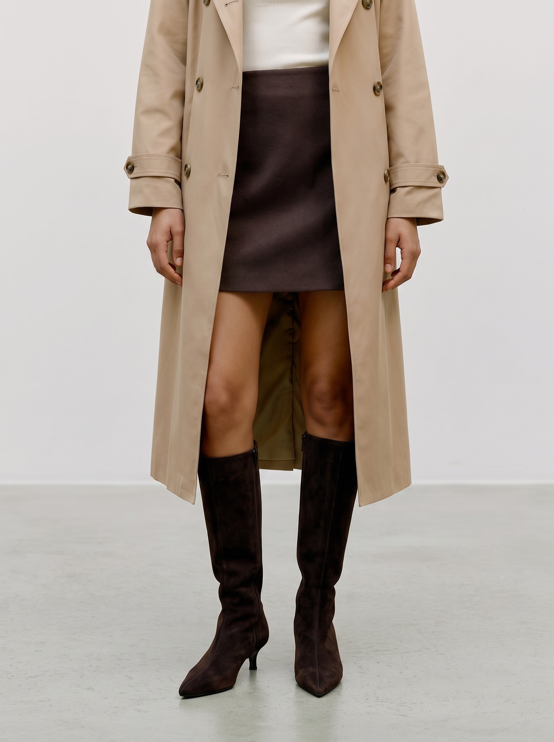 Vero Moda Minirock »VMFORTUNEALLISON HW SHORT SKIRT GA NOOS« Kunstfaser
