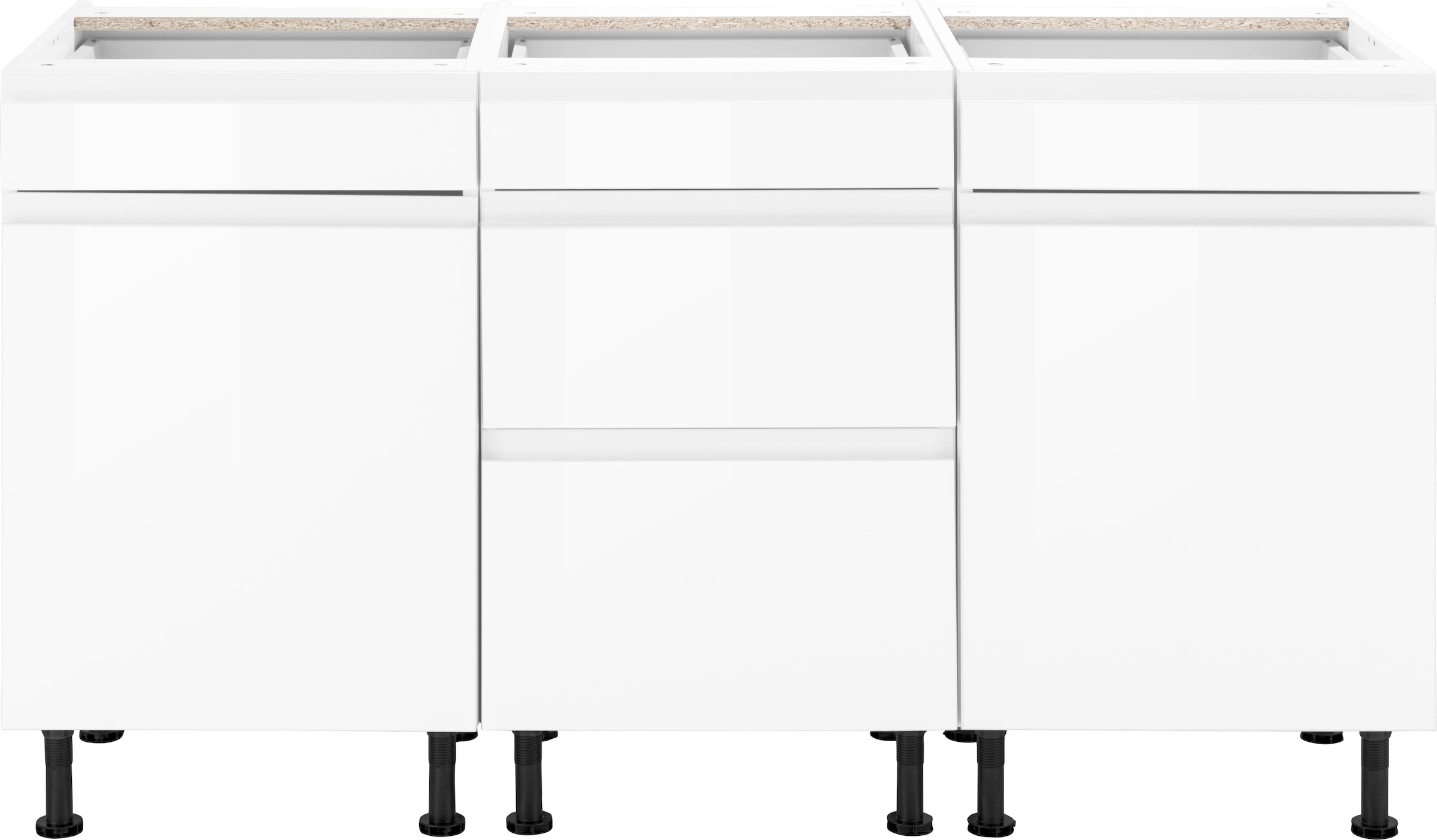 OPTIFIT Unterschrank »Avio«, Hochglanz-Fronten und höhenverstellbare Füsse, Breite 150 cm