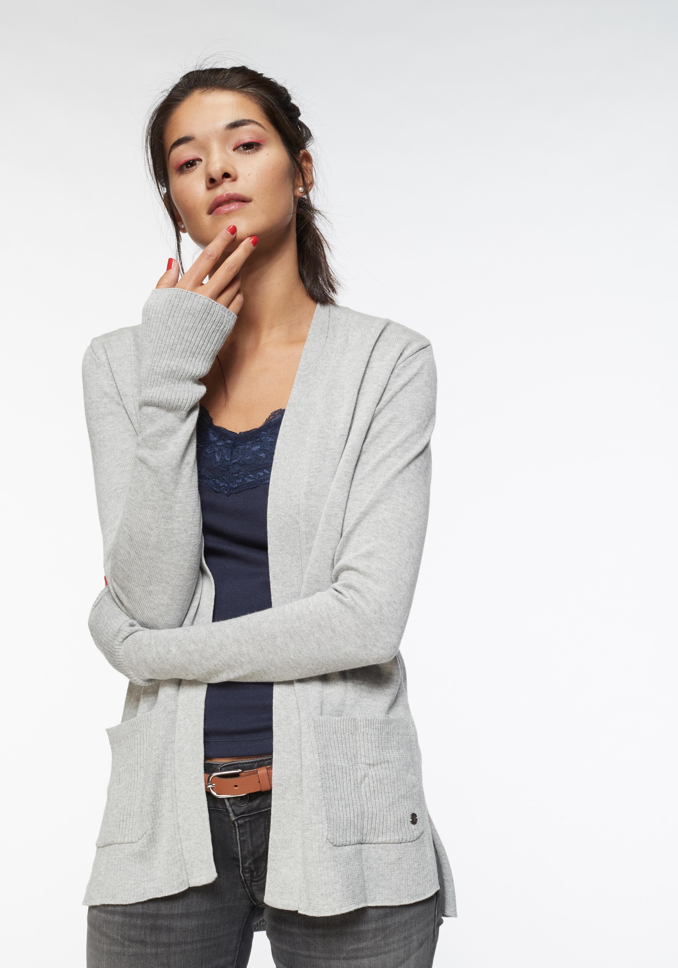 Image of AJC Strickjacke, ohne Verschluss mit breiten Ripp-Bündchen bei Ackermann Versand Schweiz