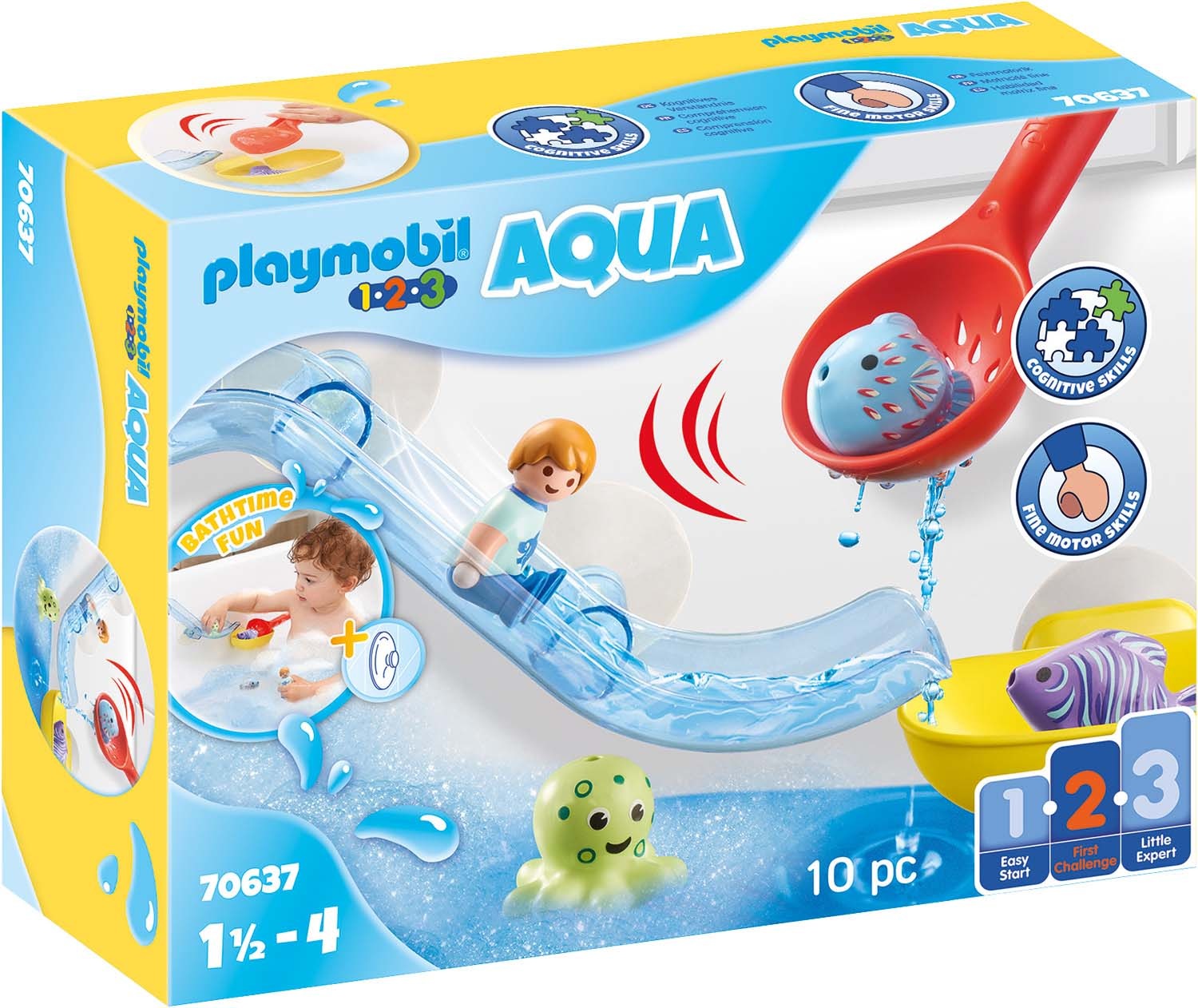 Image of Playmobil® Konstruktions-Spielset »Fangspass mit Meerestierchen (70637), Playmobil 123 - Aqua«, (10 St.), Made in Europe bei Ackermann Versand Schweiz