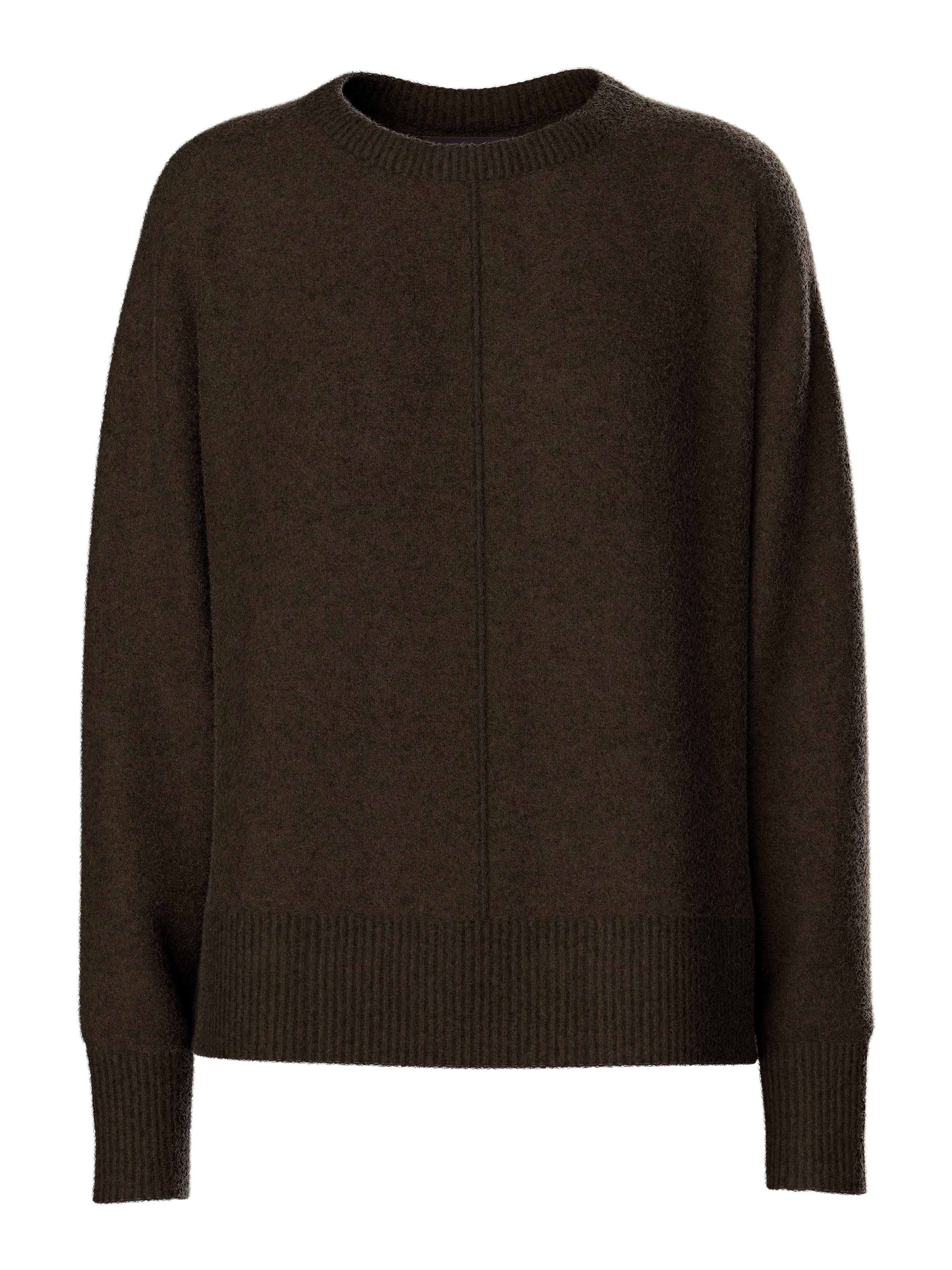 pieces Strickpullover »PCMALOU LS O-NECK CUTLINE KNIT NOOS BC«