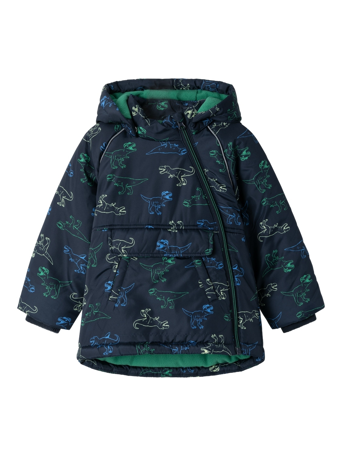 Steppjacke »NMMMICCO JACKET AOP1«, mit Kapuze