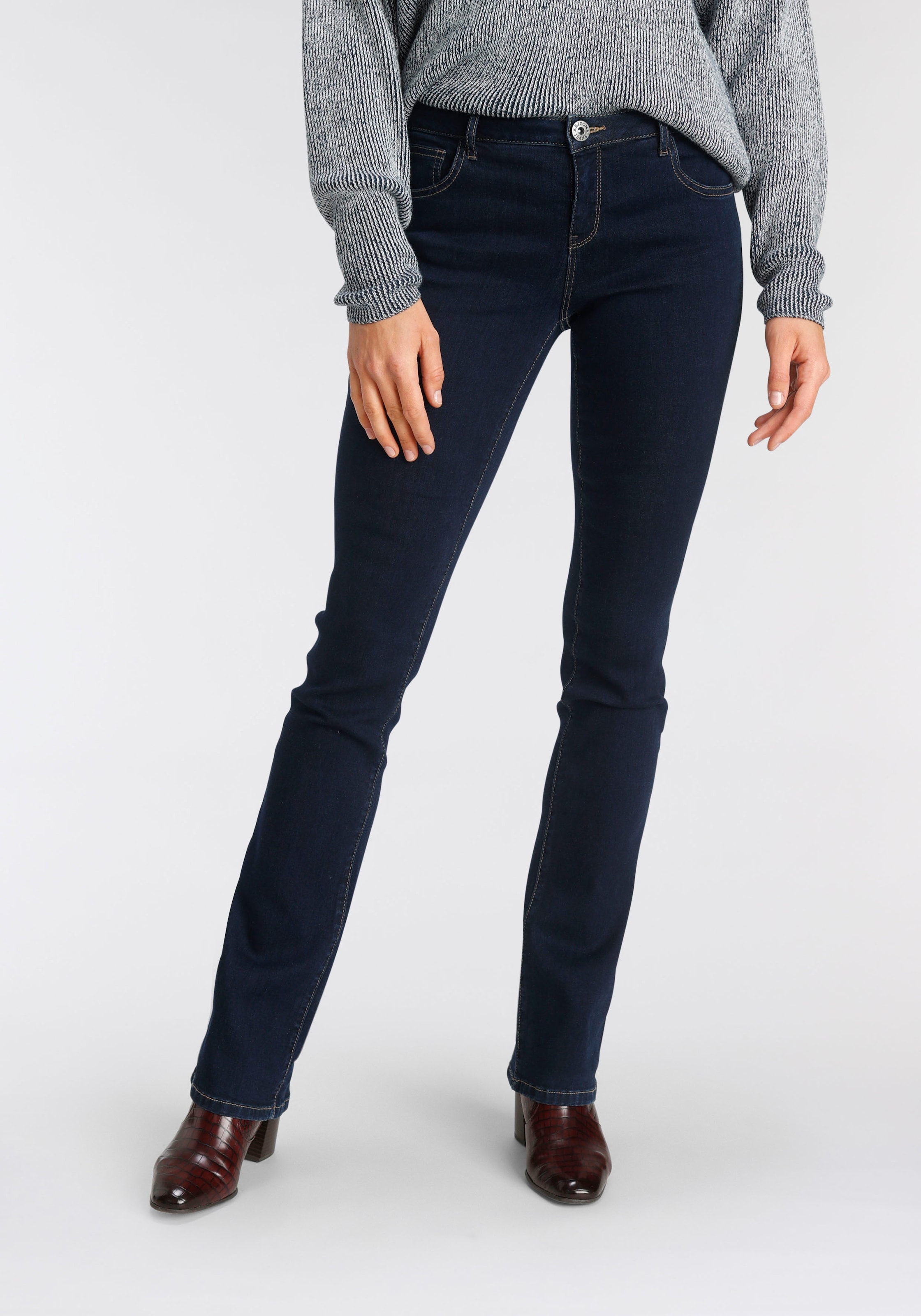 Bootcut-Jeans »Ultra-Stretch«, Mid-Waist