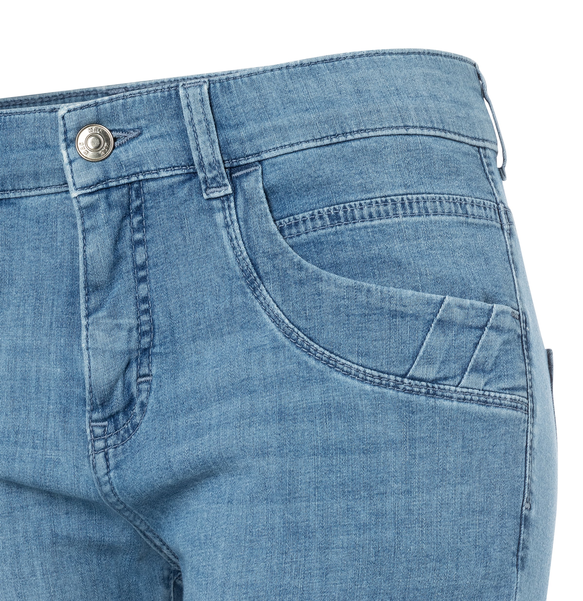 MAC Jeans capri »CAPRI« Eingelegte Zierfalten am Saum