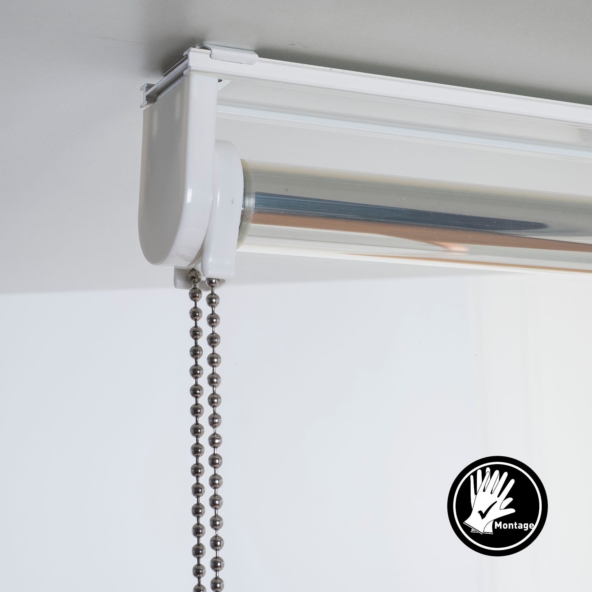 Liedeco Store à tirage latéral »Infektionsschutzrollo« transparent mit Bohren freihängend Infektionsschutzrollo Trennwand Transparentes Rollo