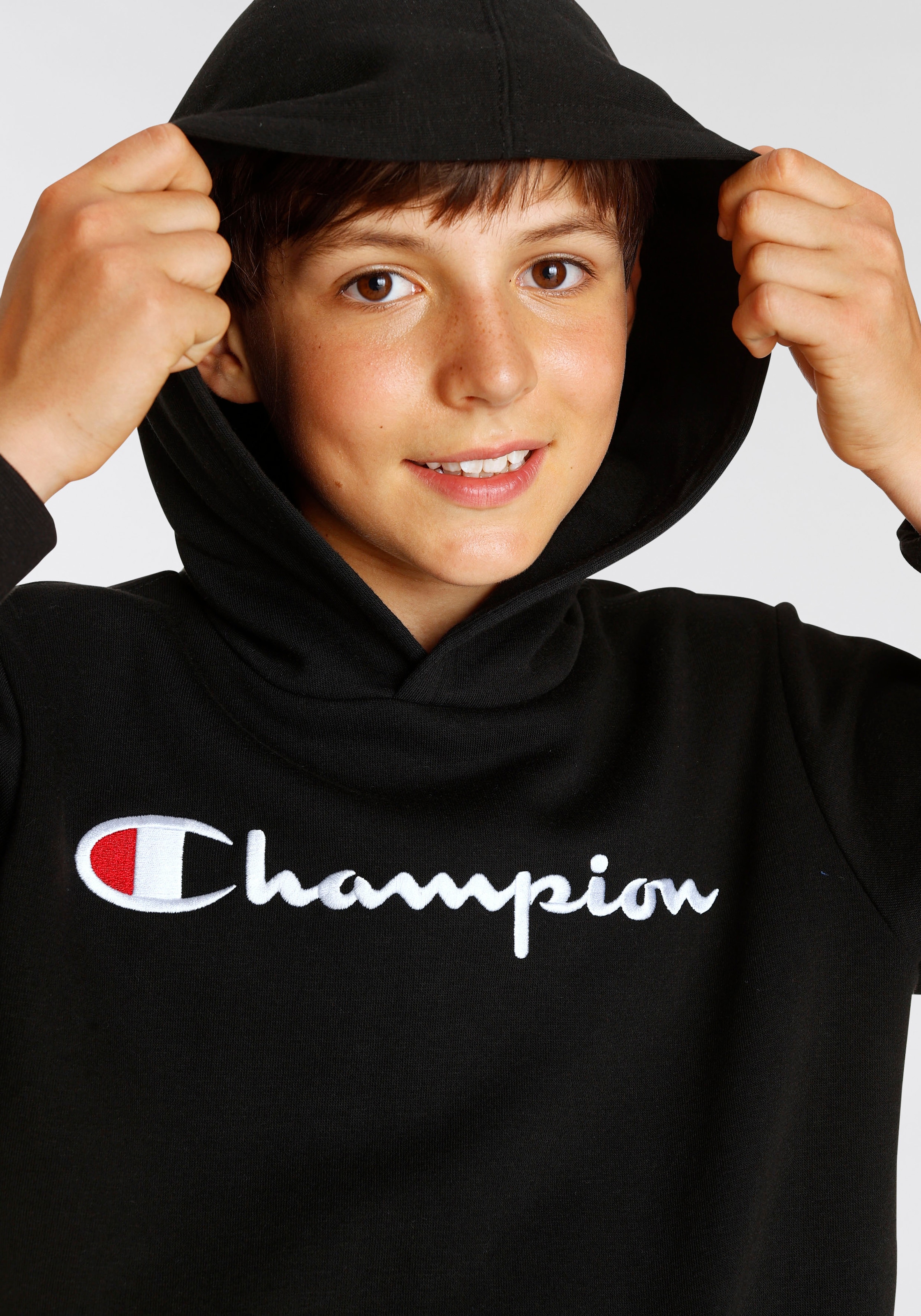 Finde Champion Sweatshirt für Hooded auf Sweatshirt large Logo »Classic - Kinder«