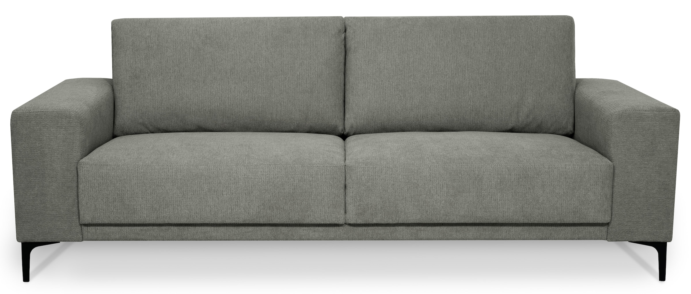 Places of Style 3-Sitzer »Xander«, Breite 224 cm, Soft-Touch Chenille, schwarze Metallfüsse