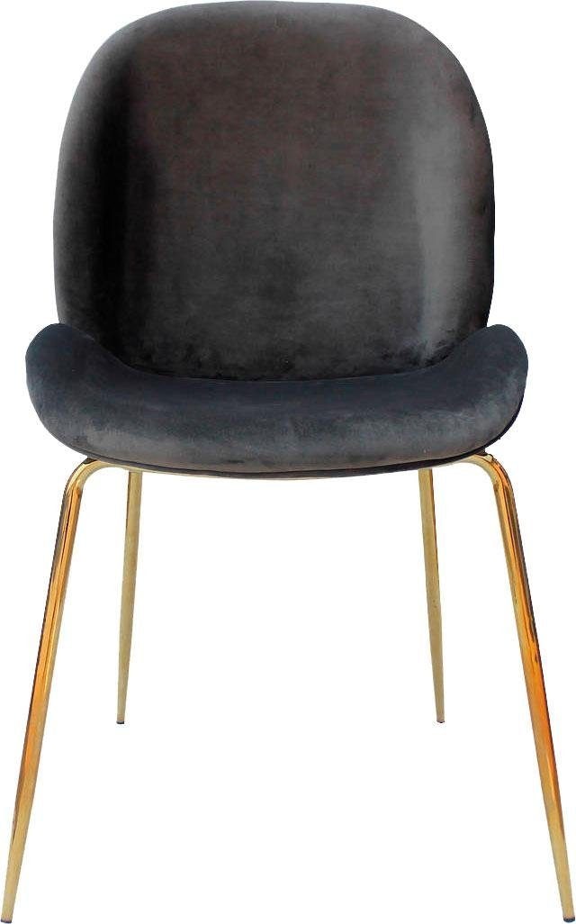 Kayoom Stuhl »Charlize 110 2er-Set, TOPSELLER! Esszimmerstühle,moderne Optik«, (Set), 2 St., Samtstoff, samtweicher Bezug, bequem, zeitlos, moderne Optik