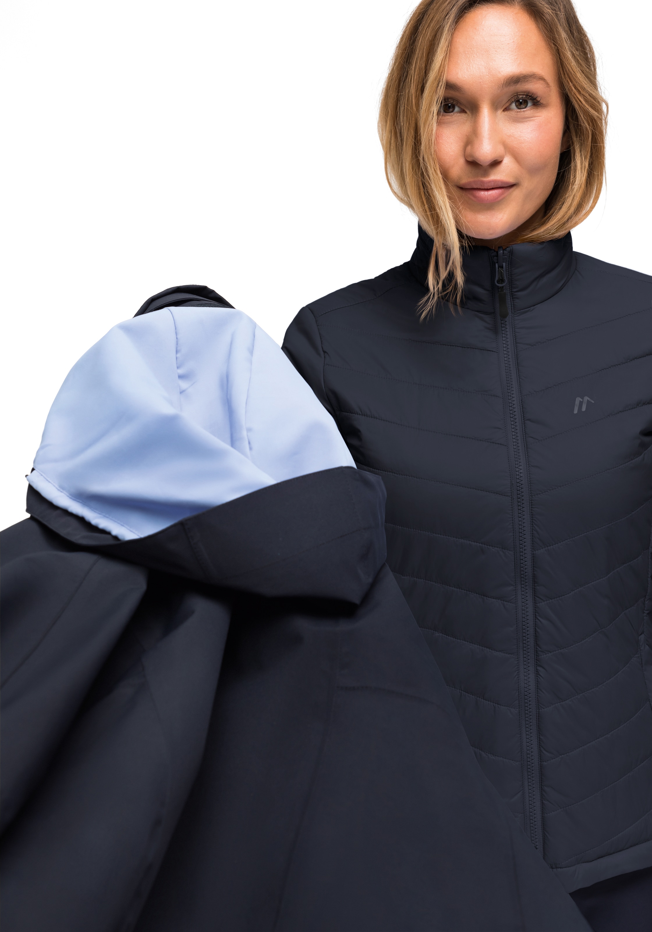 Maier Sports »Lisbon 3in1« veste femme chaude, veste de pluie matelassée, imperméable et respirante