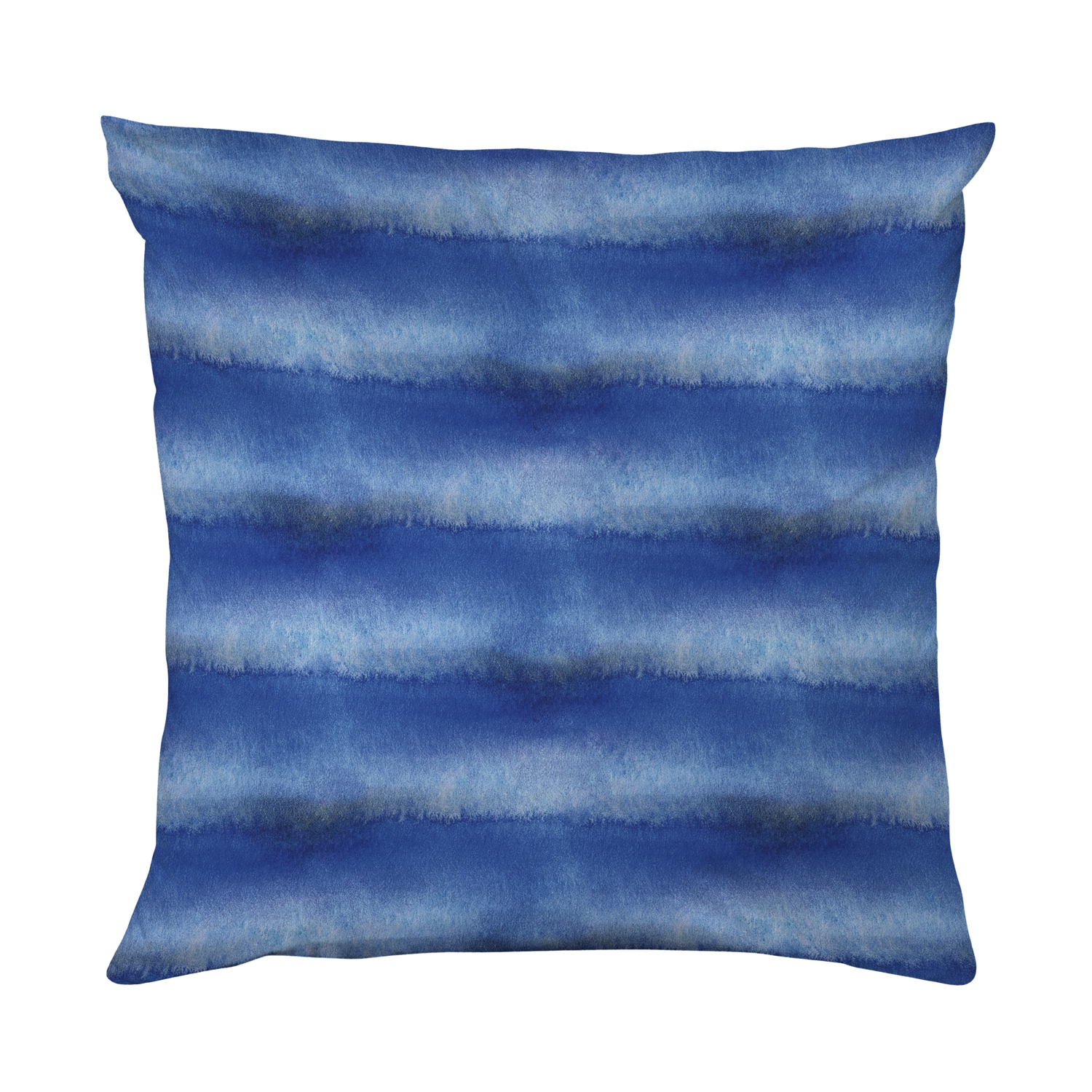 Image of queence Dekokissen "Blaue Streifen" Beidseitig bedruckte Kissenhülle, Kissen 40x40cm, inkl. Reissverschluss