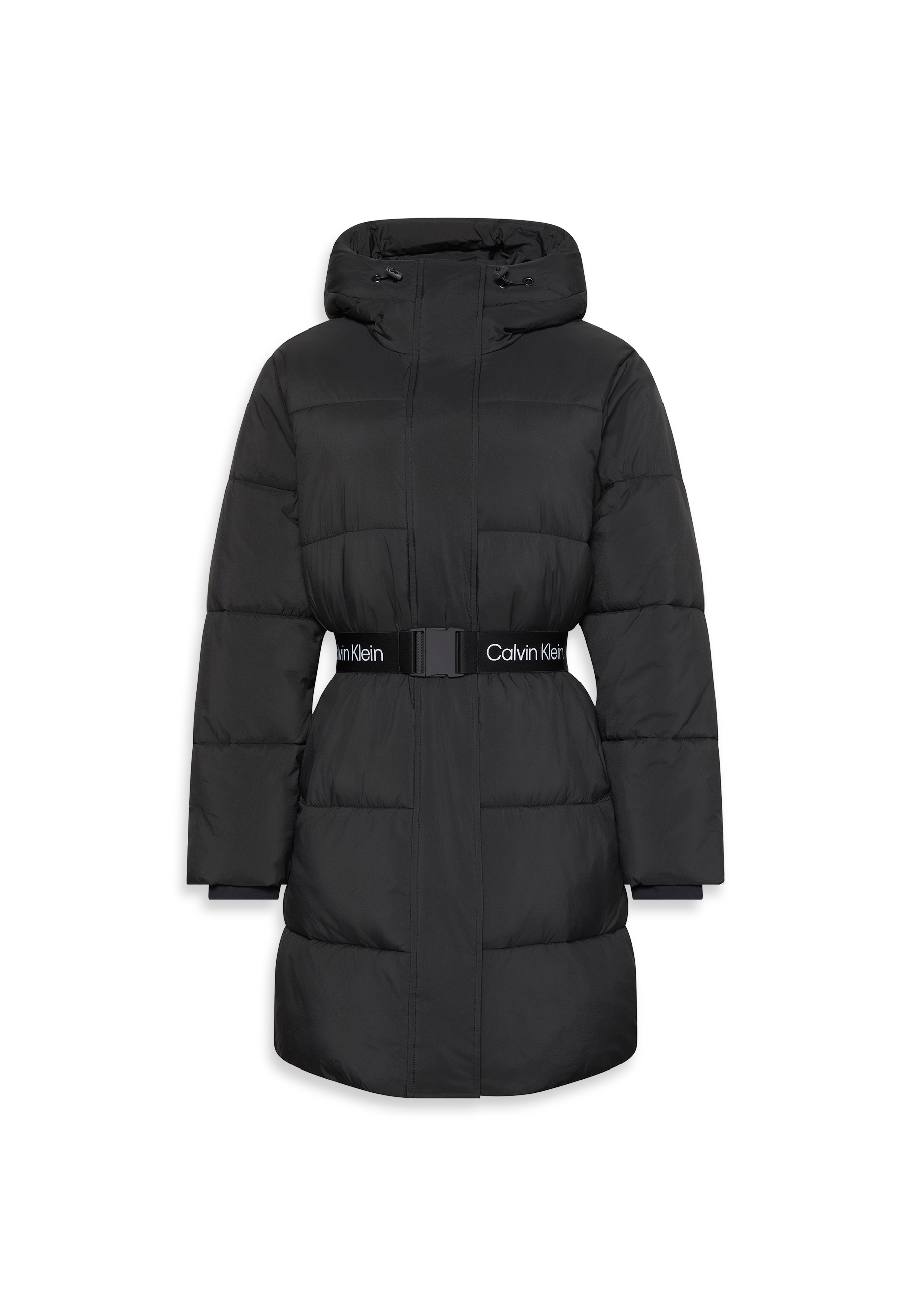 Calvin Klein Jeans Steppmantel »BELTED MIDWEIGHT LONG PUFFER« Mit Rundhalsausschnitt, regular fit