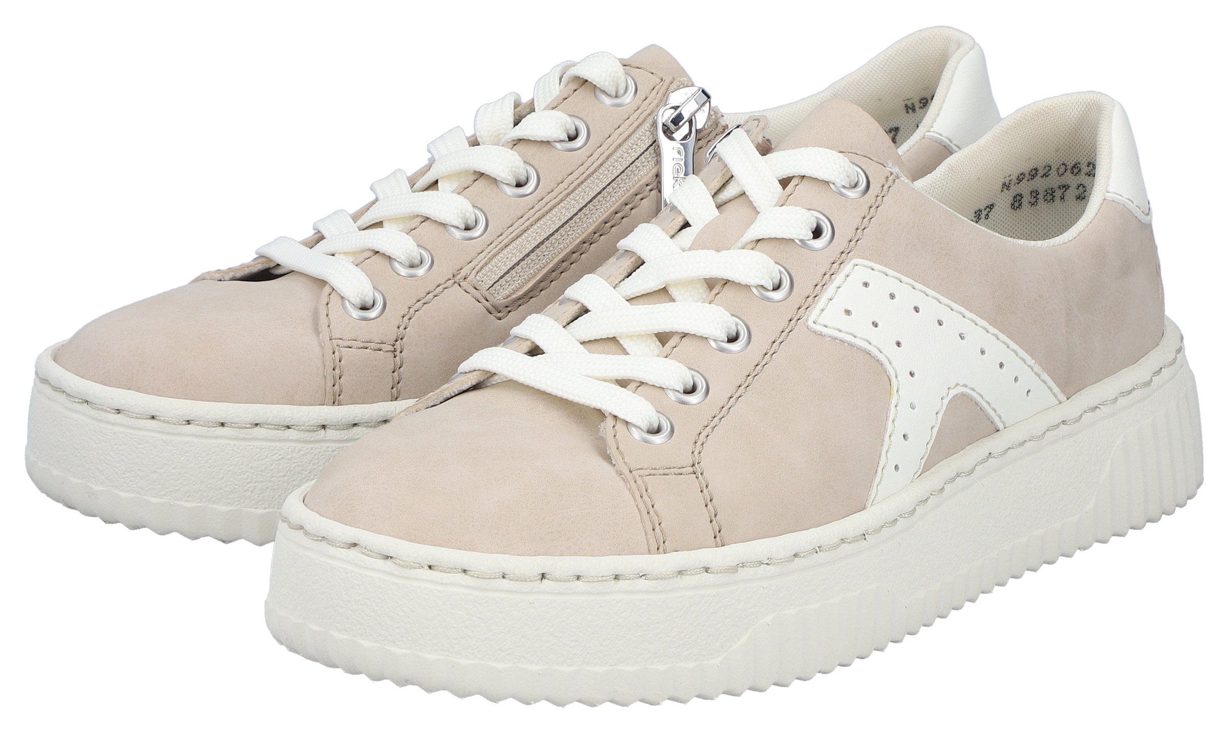 Rieker Baskets à plateforme  chaussure à lacets, chaussure basse, sneaker décontracté avec semelle plateforme mode