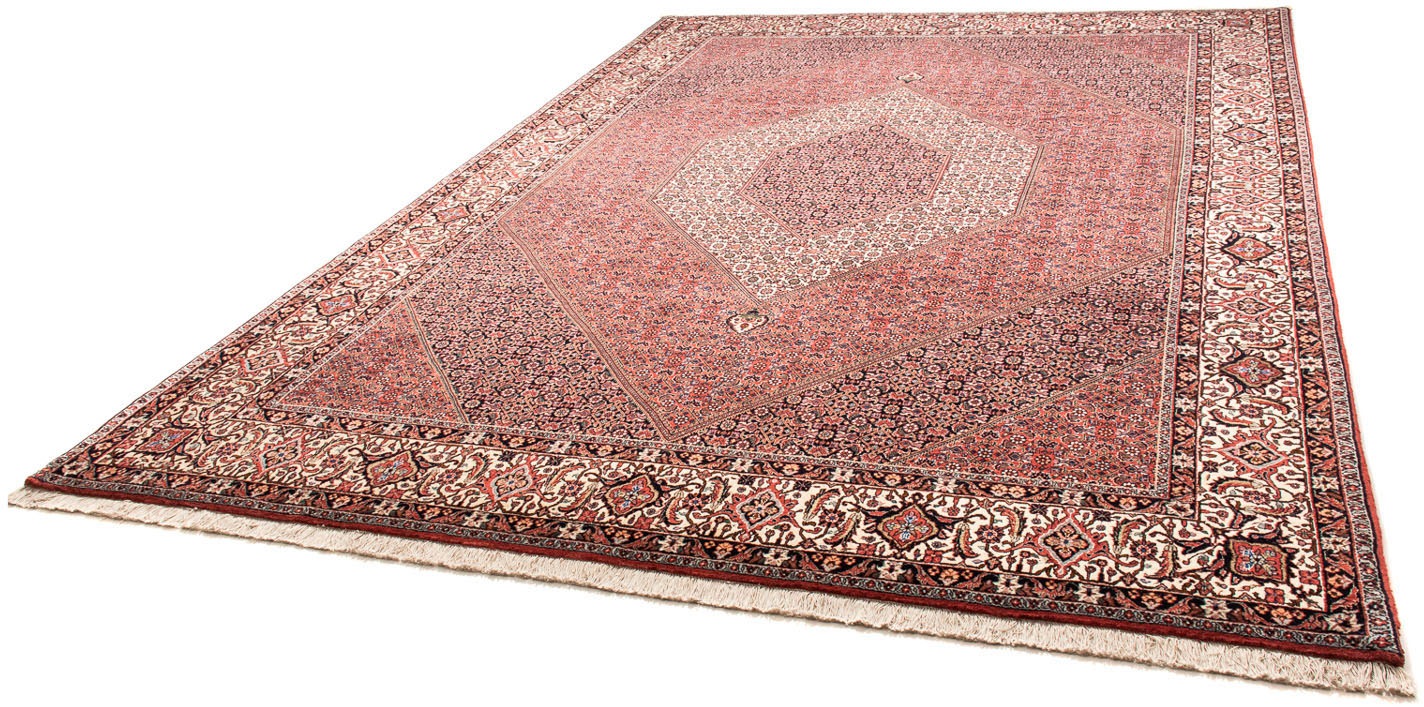 Image of morgenland Orientteppich »Perser - Bidjar - 360 x 252 cm - hellrot«, rechteckig, 15 mm Höhe, Wohnzimmer, Handgeknüpft, Einzelstück mit Zertifikat bei Ackermann Versand Schweiz