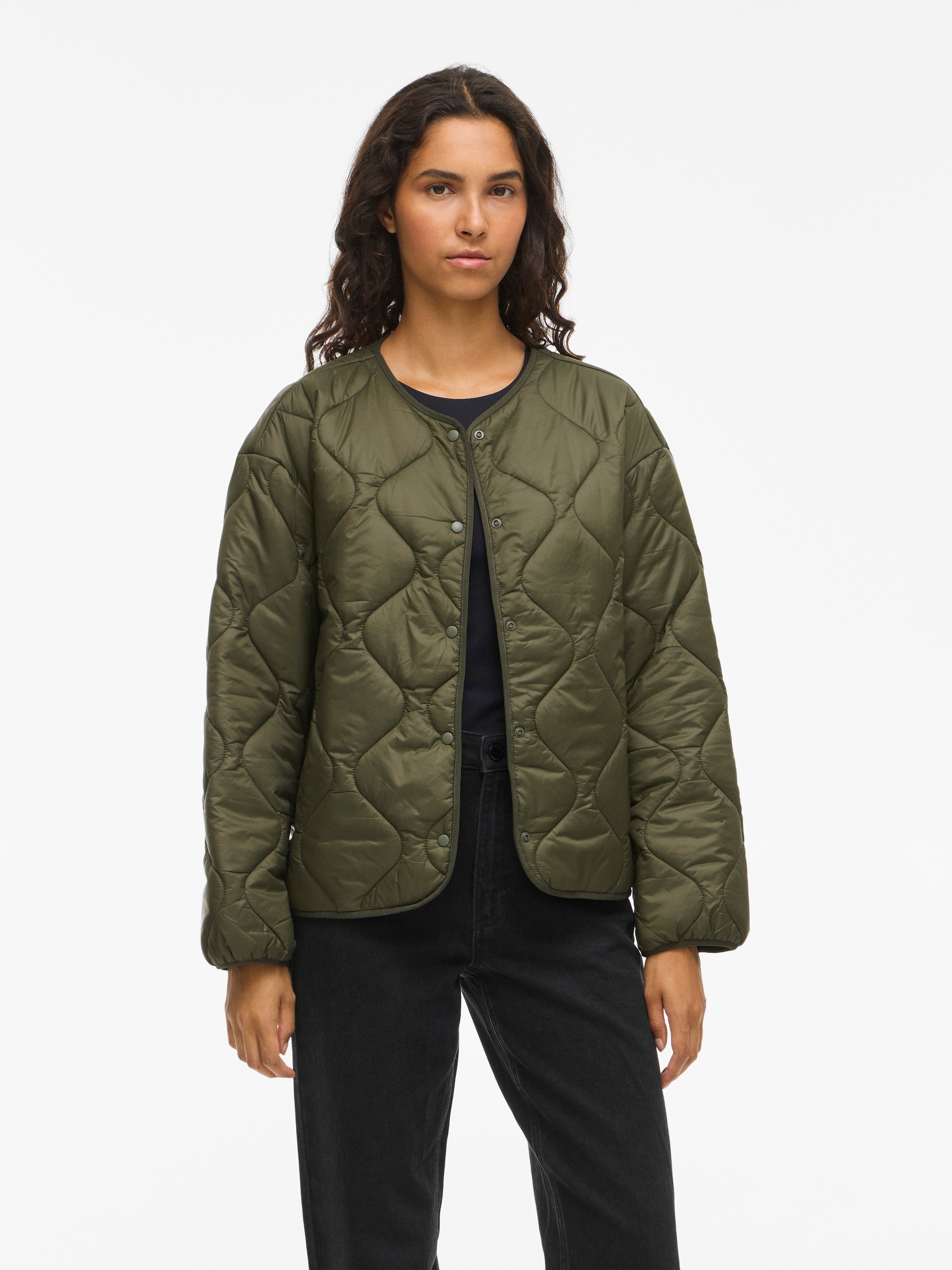 Image of Vila Steppjacke "VIDUNE LIGHT JACKET - NOOS" Kunstfaser