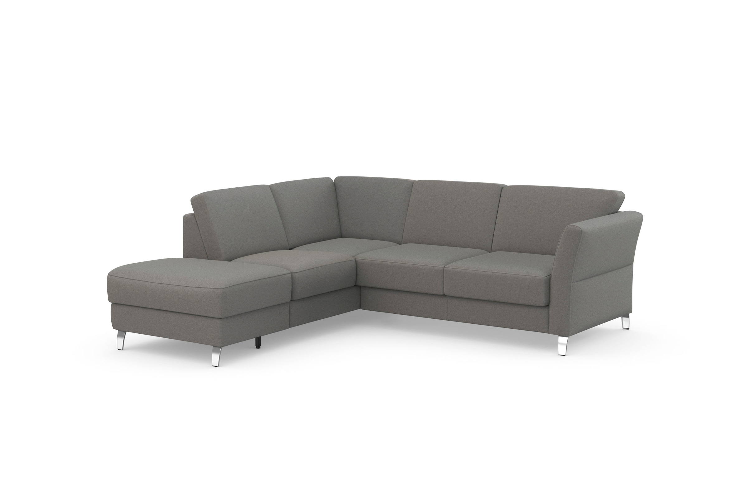 sit&more Ecksofa »Visby L-Form«, Wahlweise mit Bettfunktion und Stauraum, frei im Raum stellbar