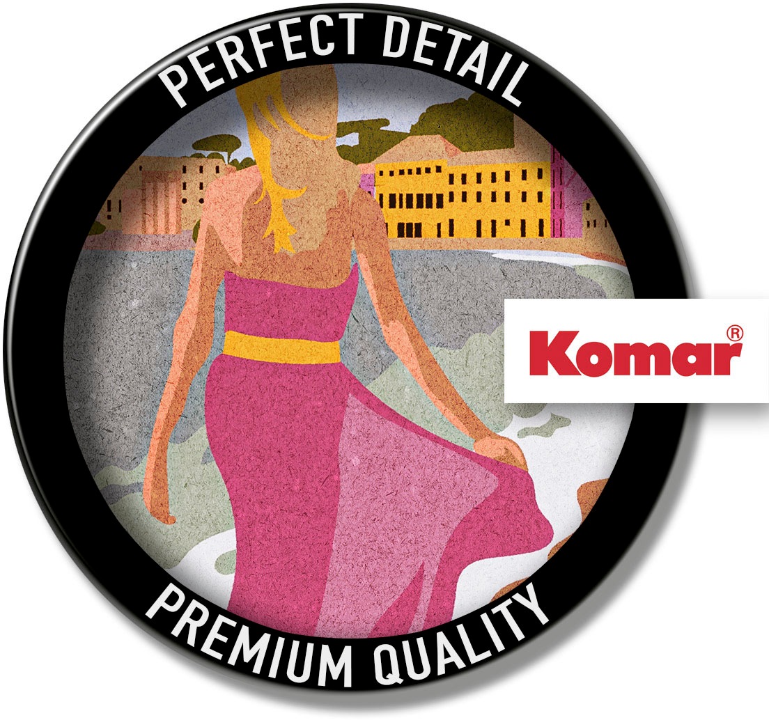 Komar Bild »Vintage Travel Saint-Tropez« Natur 1 Stk. tlg. Wandbild zur Dekoration - ohne Rahmen