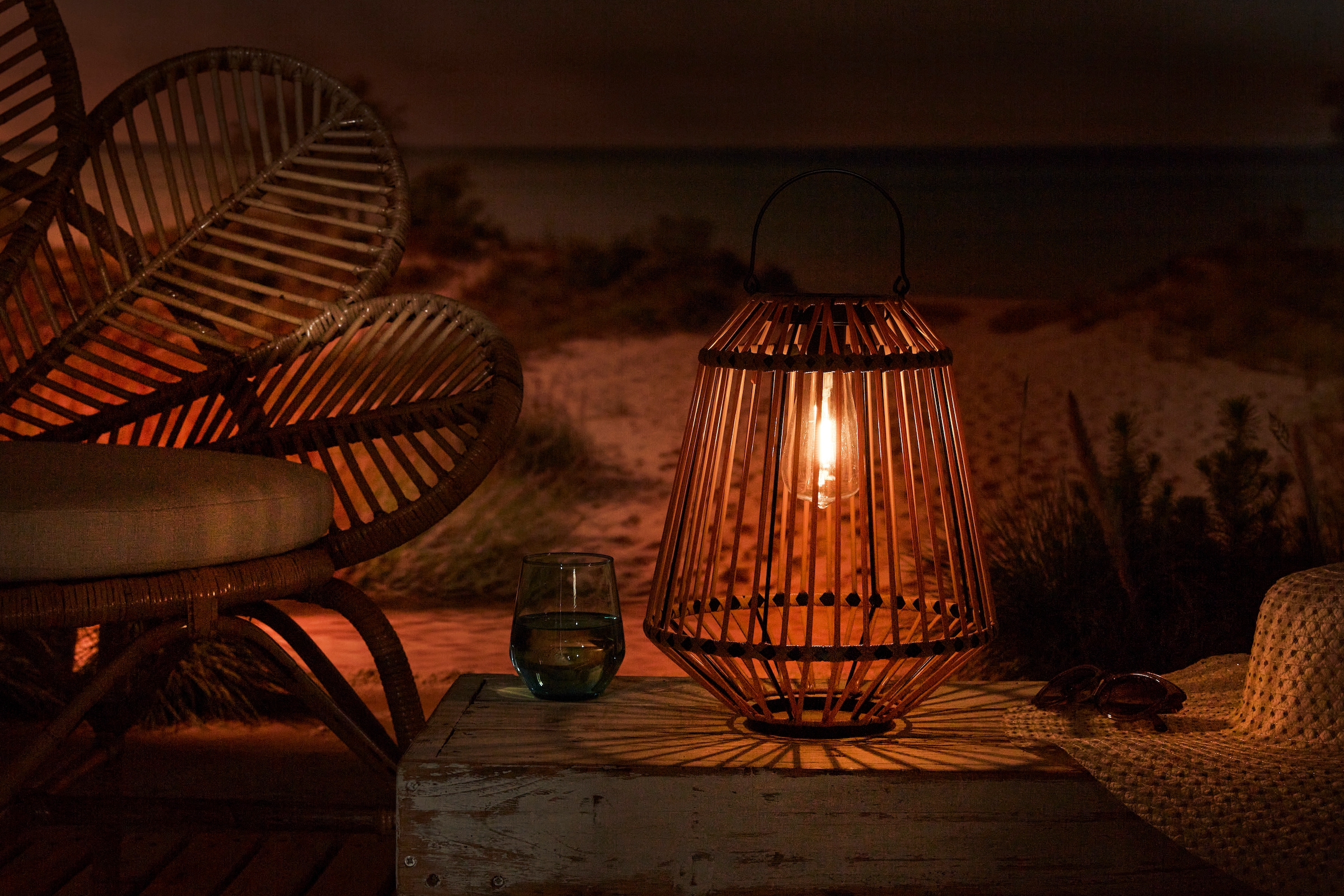 LUXFORM Lampe de table extérieure »Solar-Tischlampe - Ibiza - LED - 15 Lumen« Module LED 1 cuis alimenté par énergie solaire