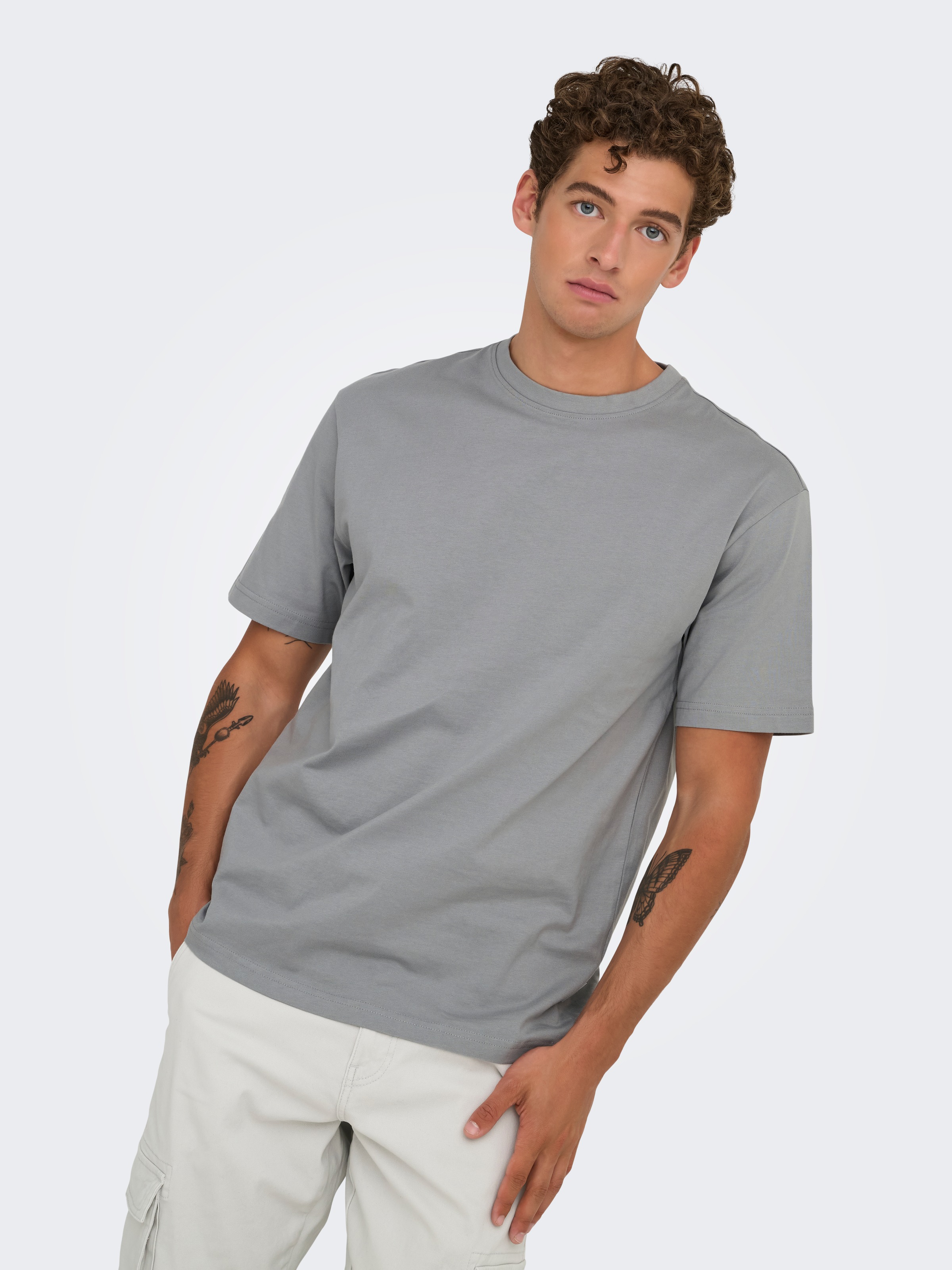 ONLY & SONS Rundhalsshirt »ONSFRED RLX SS TEE« Baumwolle, relaxed fit