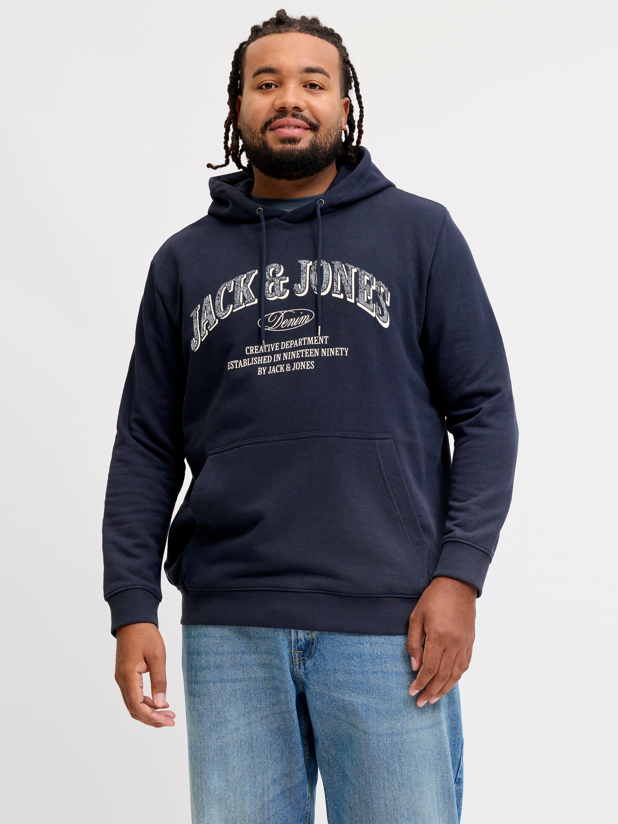 Jack & Jones PlusSize Sweat à capuche »JJEDENVER LOGO SWEAT HOOD SN PLS«
