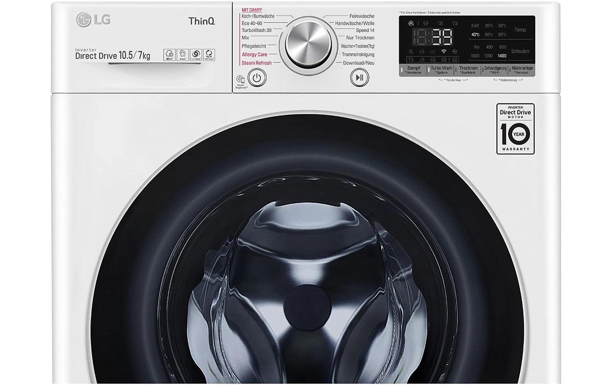 LG Waschtrockner »V7WD107H2E 10,5 kg / 7 kg«