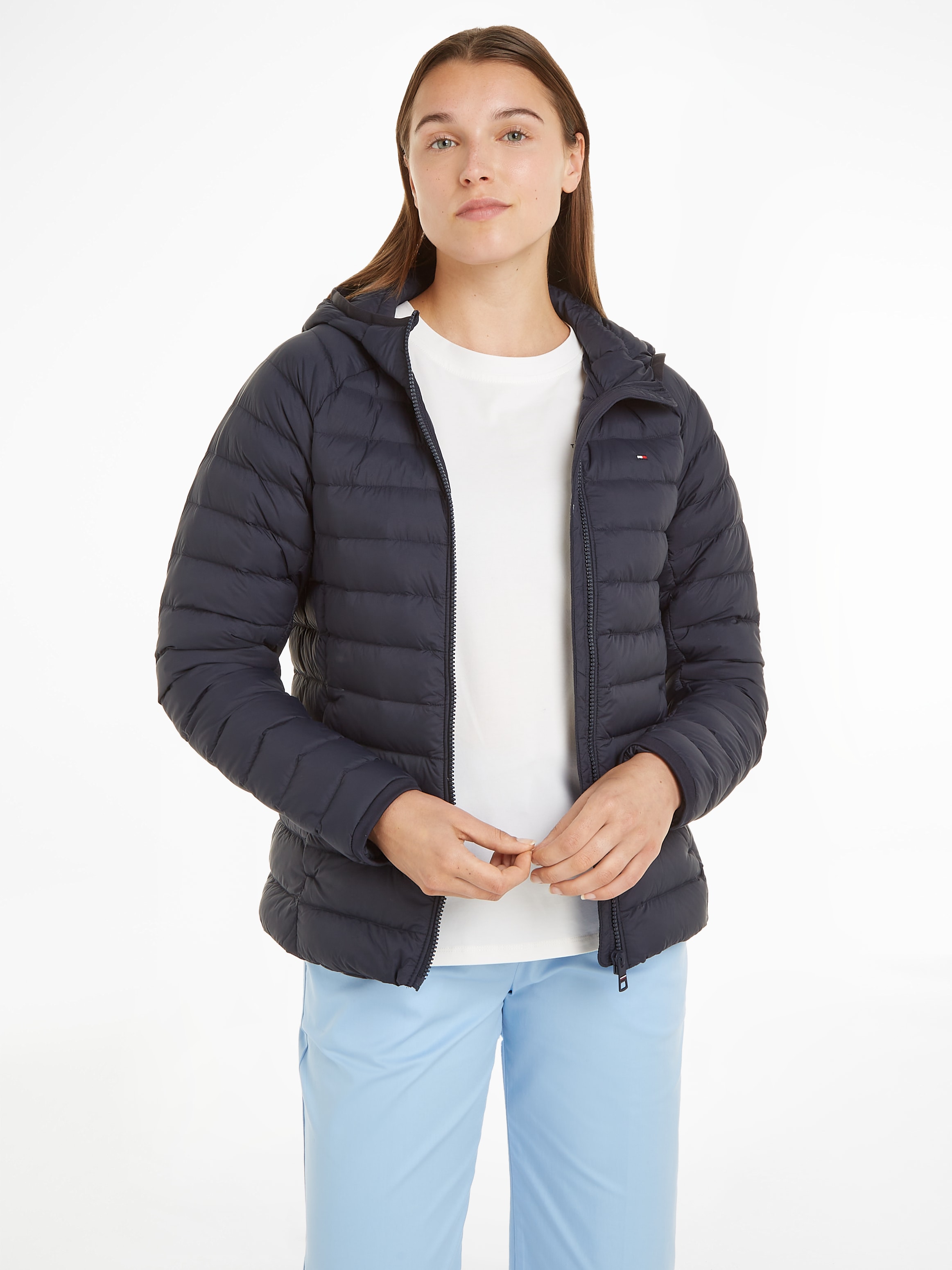 Tommy Hilfiger Steppjacke »SPORTY LW DOWN JACKET«, mit Kapuze, mit leichter Wattierung