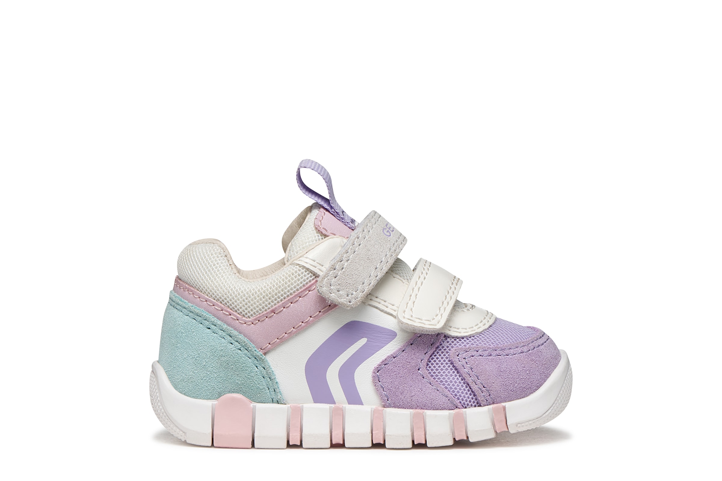 Geox Chaussures de marche »B IUPIDOO GIRL«  chaussure bébé avec empiècements pastel, gabarit de taille à télécharger
