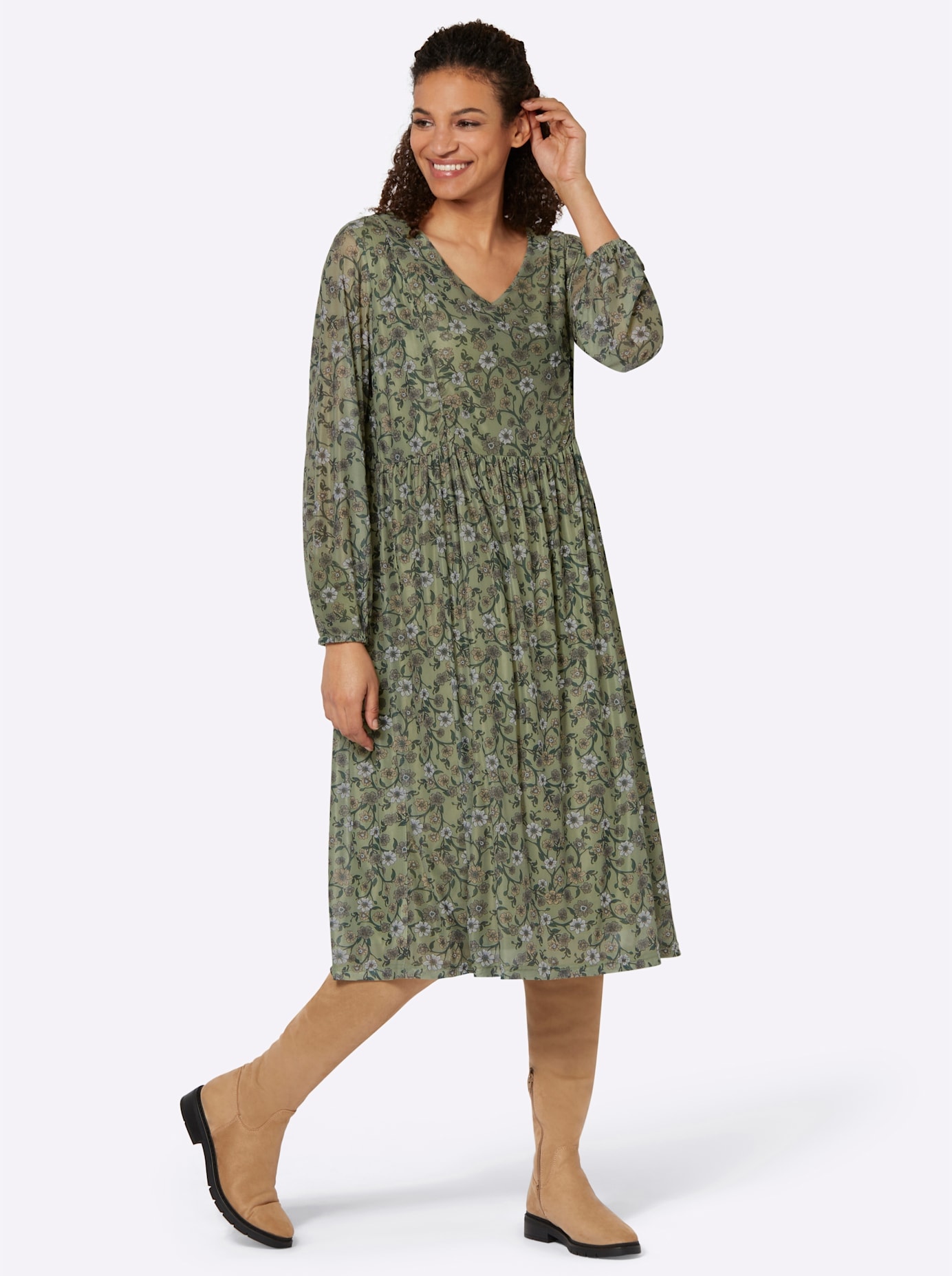 Inspirationen A-Linien-Kleid »Mesh-Kleid«