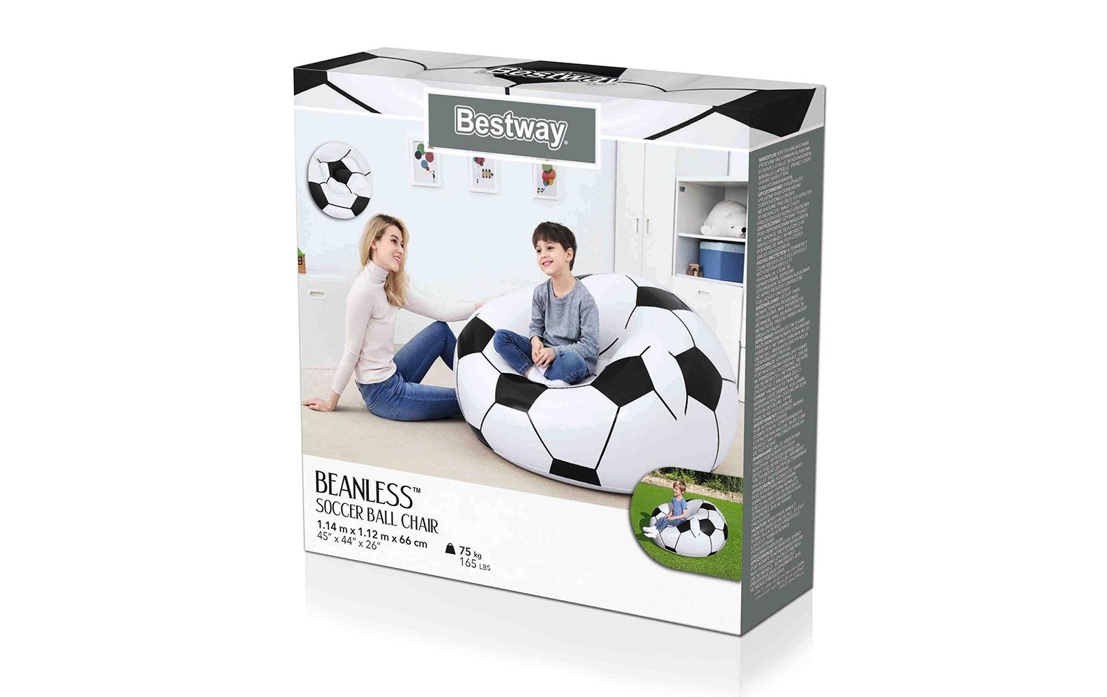 Bestway Luftsessel »Up, In und Over Fussball, 114 x 112 cm«