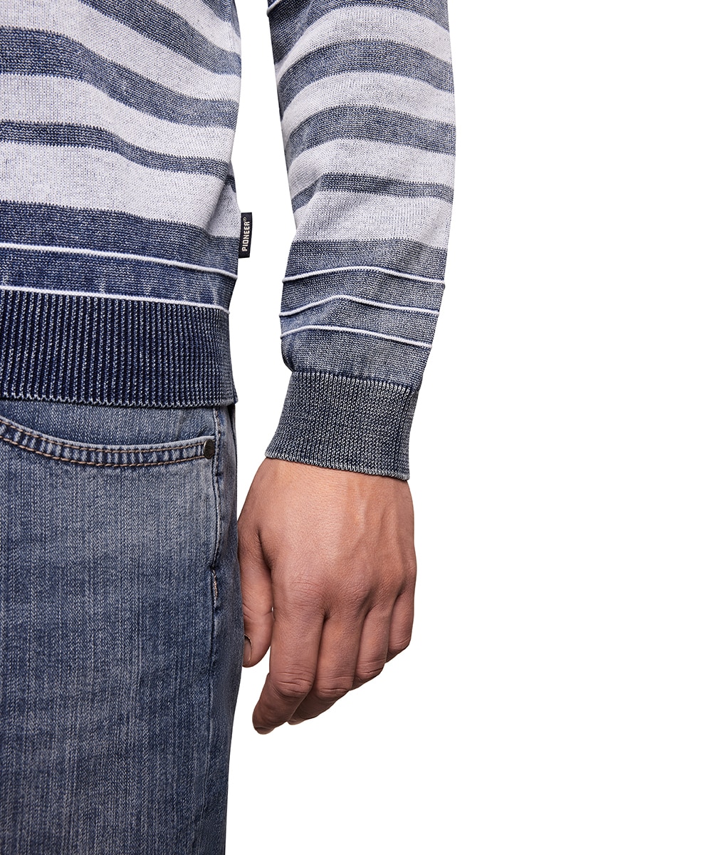 Pioneer Authentic Jeans Strickpullover, mit Streifenmuster