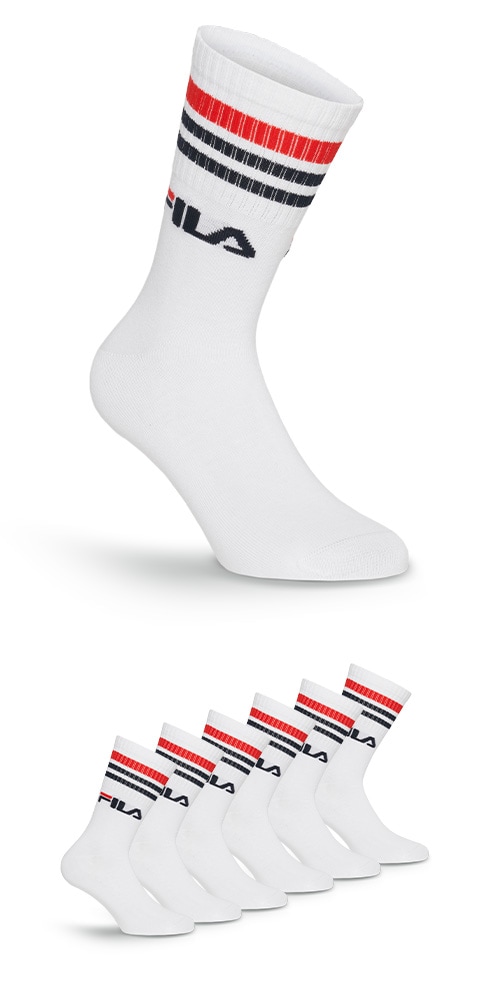 Image of Fila Socken "UNISEX LIFESTYLE PLAIN SOCKS" 6 Paar tlg. mit Logo-Schriftzug