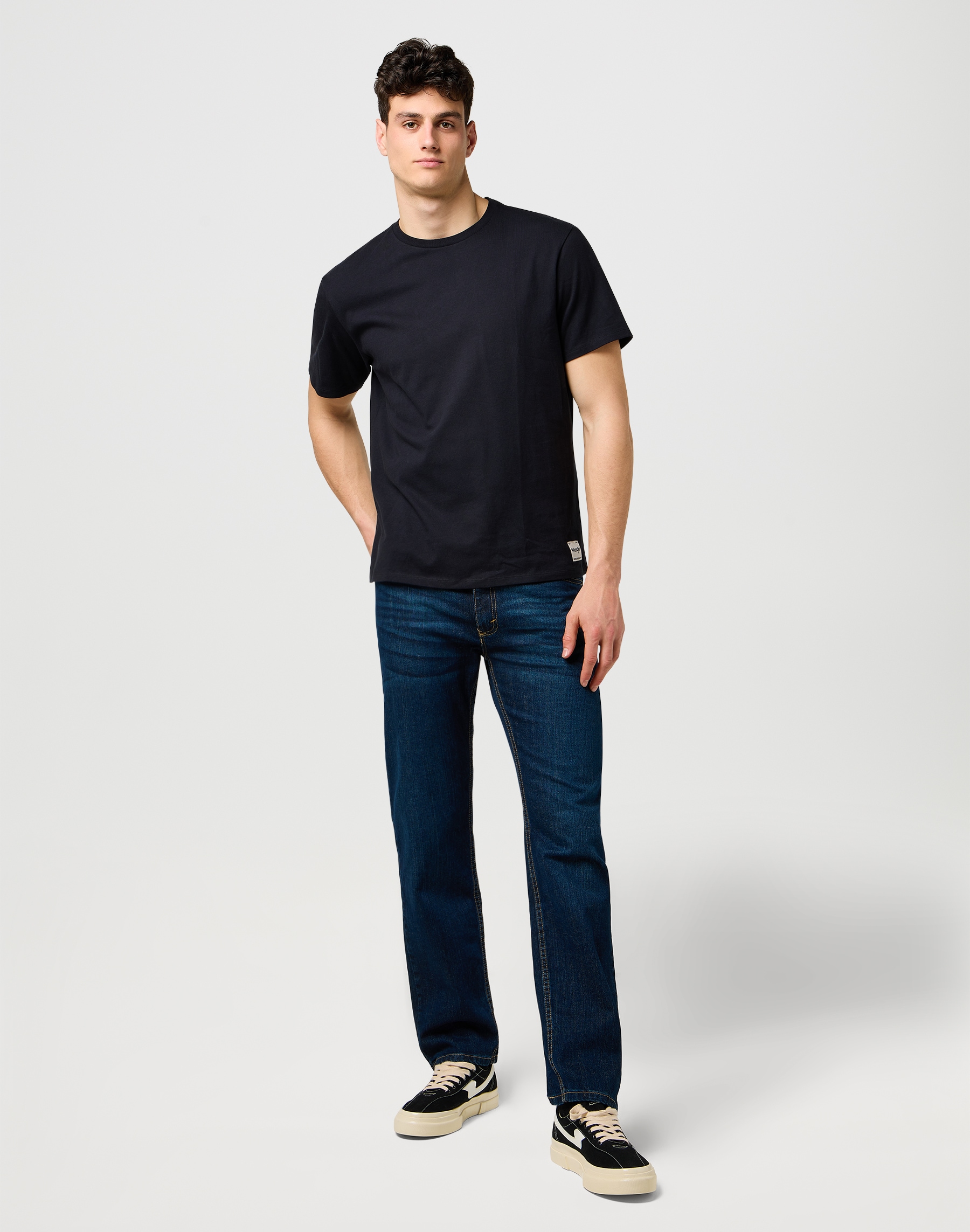 Wrangler Jeans droit aus elastischer Baumwollmischung