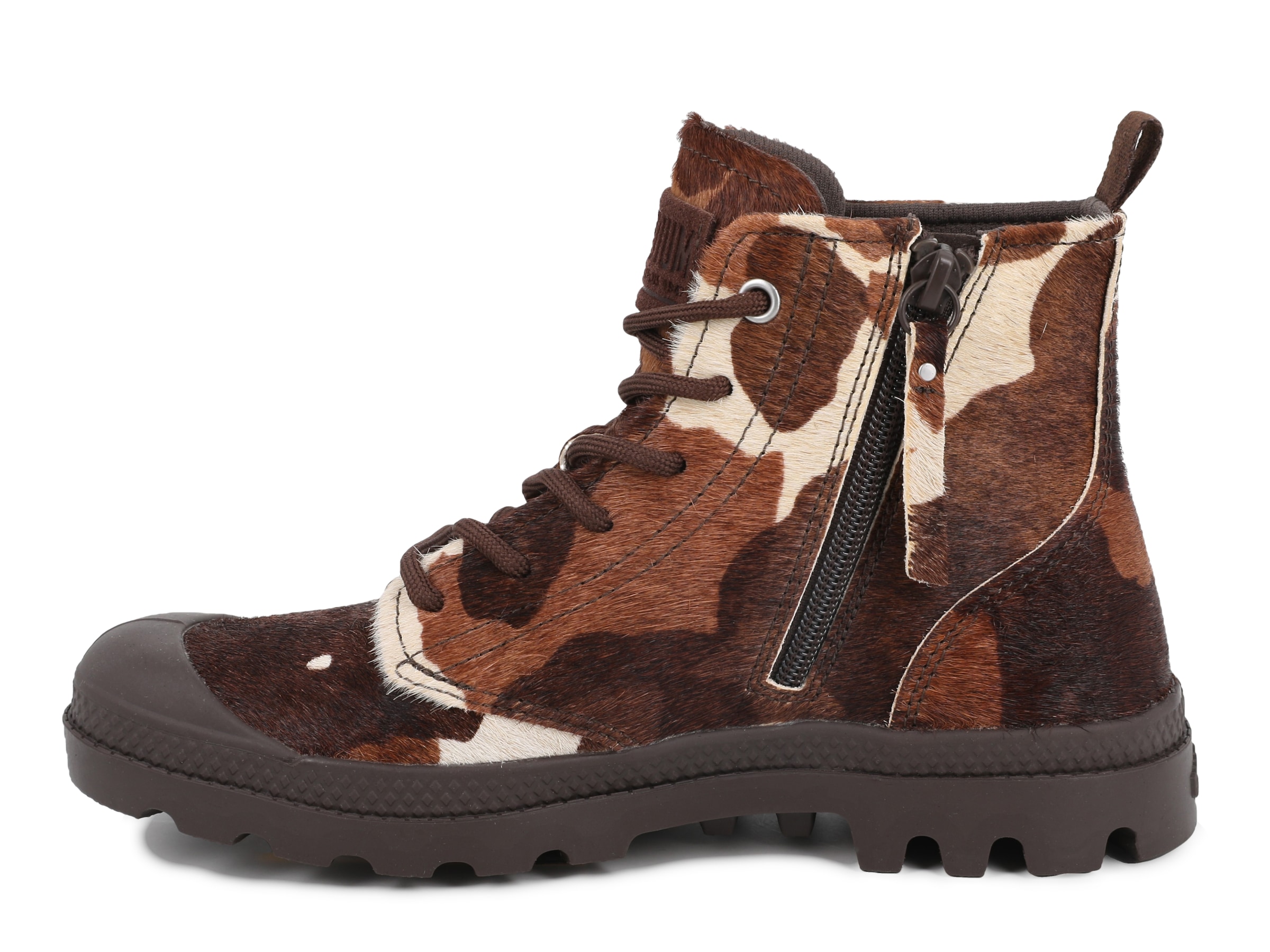 Palladium Bottines à lacets »PAMPA HI ZIP PONY«  Obermaterial in Ponyfell-Optik