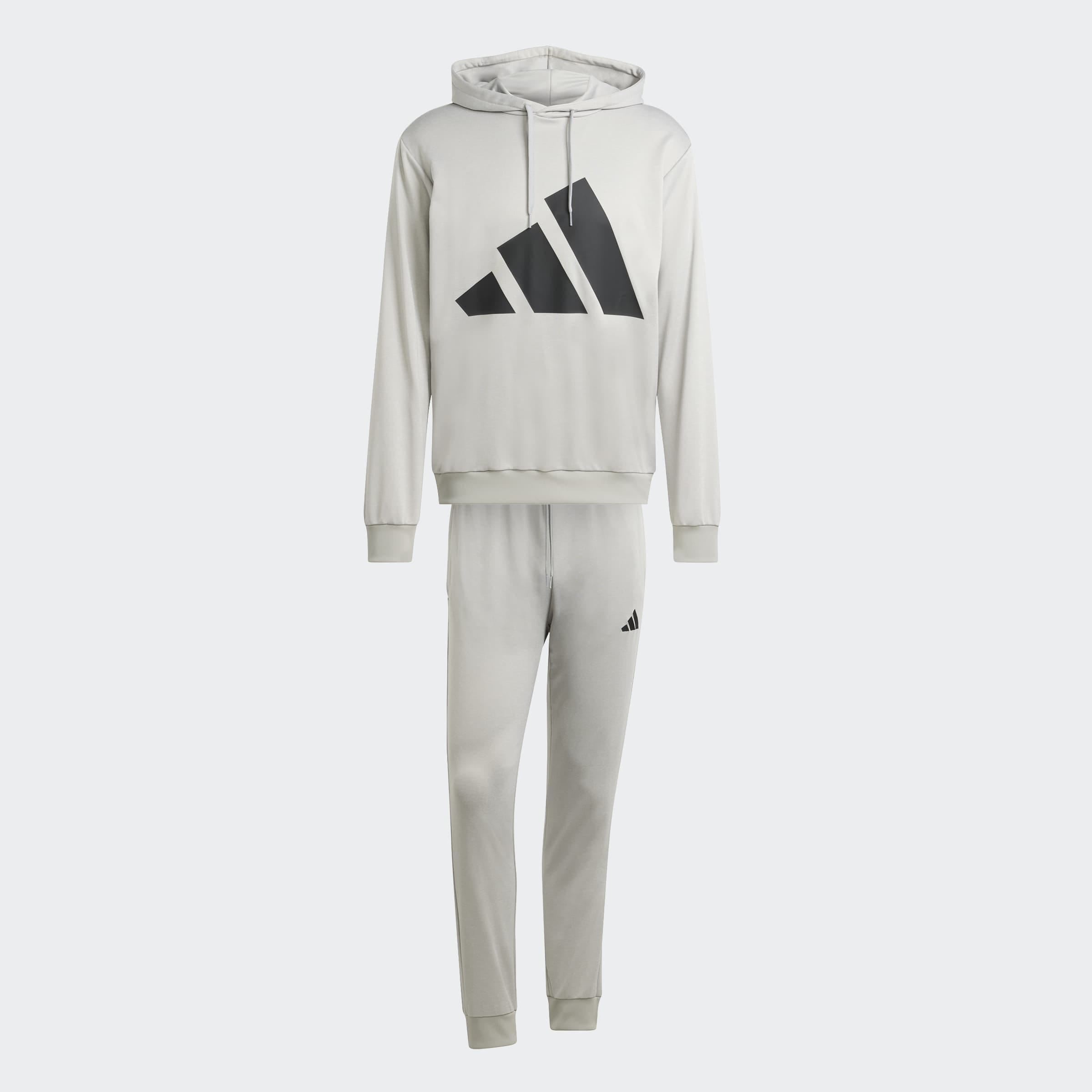 adidas Sportswear Trainingsanzug »BIG LOGO HOODED« 2 tlg. Set aus Hose und Hoodie, aus French-Terry-Material, zweiteilig