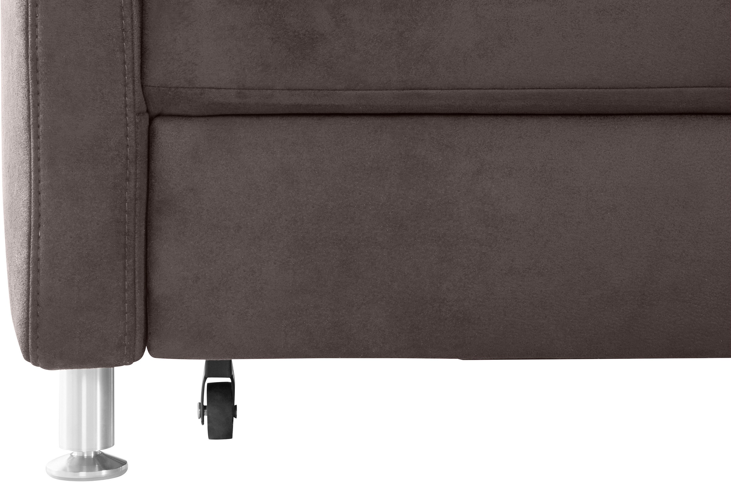 sit&more Ecksofa »Darwin L-Form«, inklusive Federkern, wahlweise mit Kopfteilverstellung, Bettfunktion
