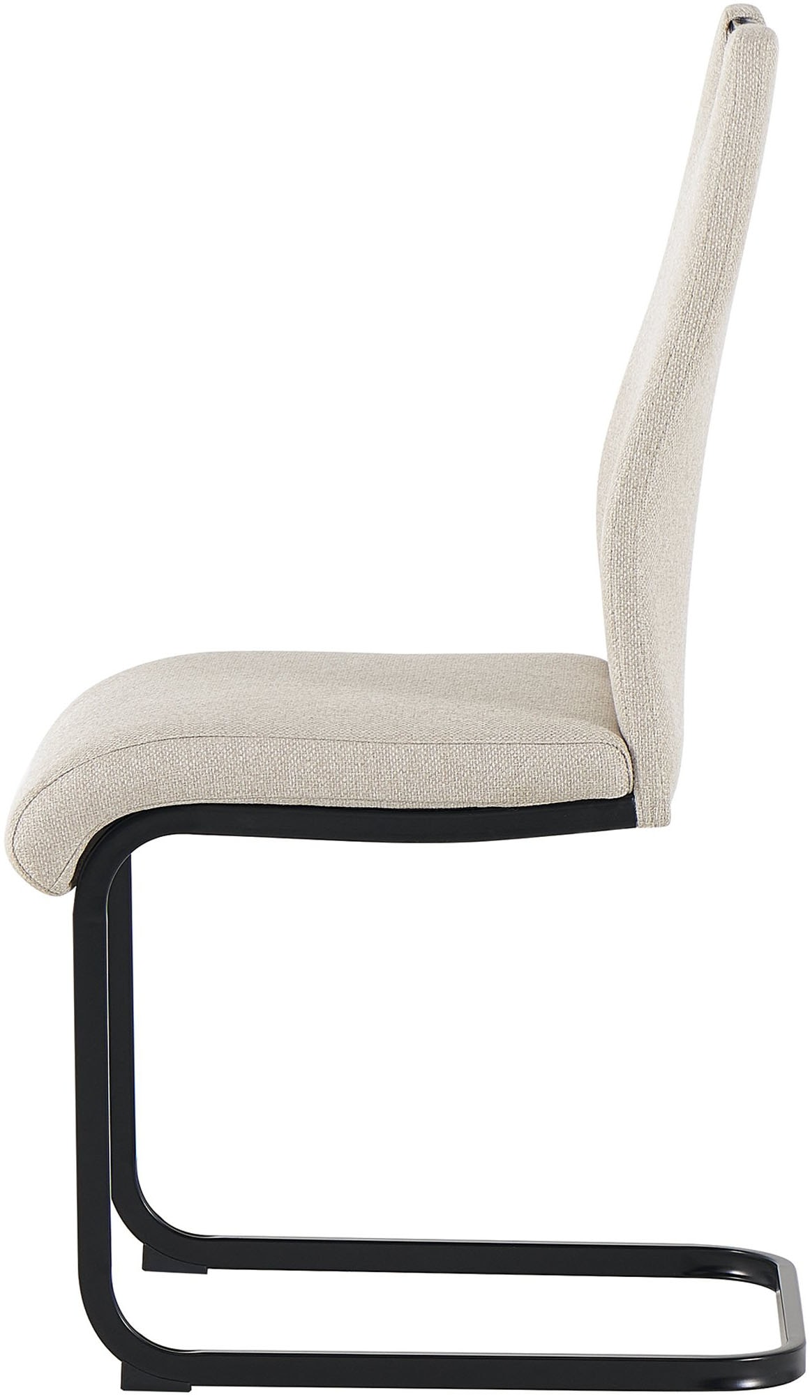 byLIVING Chaise cantilever »CAPRI« (Ensemble) 2 cuisWebstoff, bis 110 kg, Schaumstoff, Schwingstuhlgestell, mit Griff