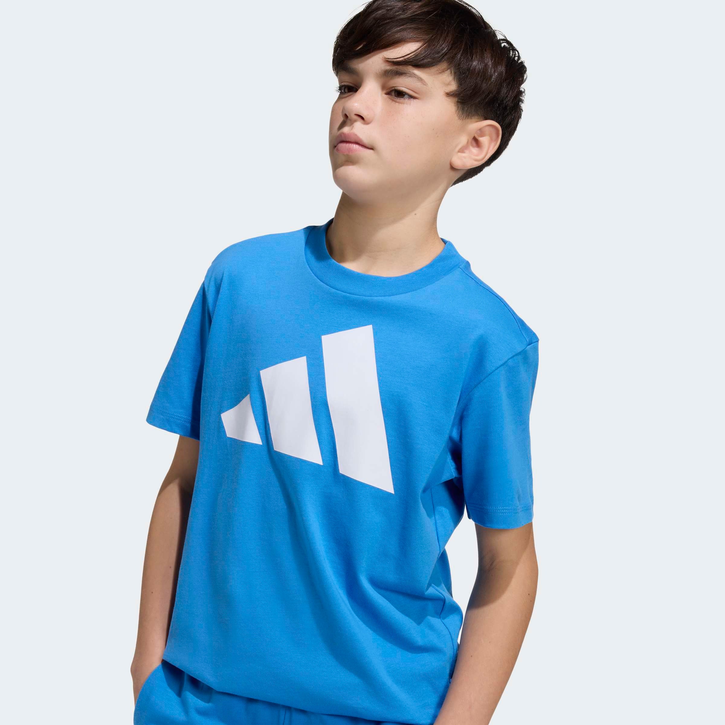 adidas Sportswear T-shirt »ESSENTIALS KIDS« pour enfants et adolescents, avec encolure ronde, en 100 % coton