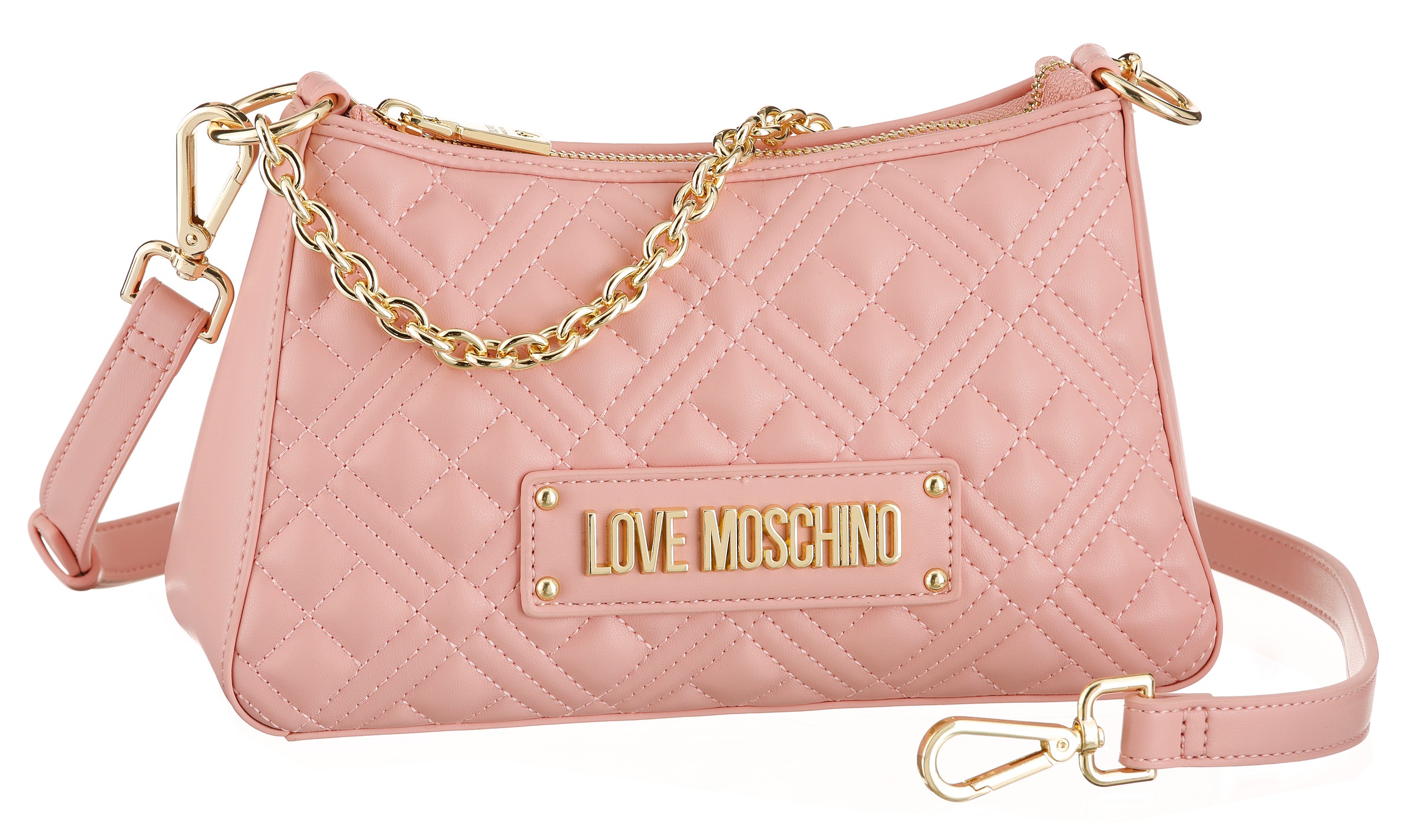 Image of LOVE MOSCHINO Umhängetasche »QUILTED BAG«, mit Steppung und Ketten Details bei Ackermann Versand Schweiz