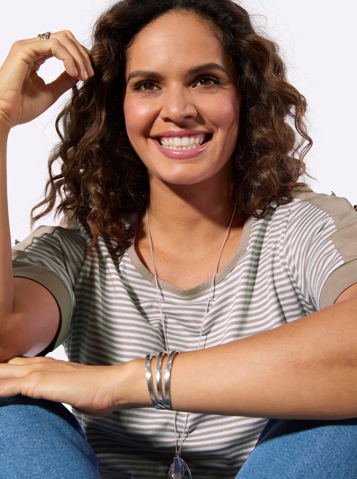 Casual Looks T-shirt à manches courtes »Ringelshirt« 1 pièces