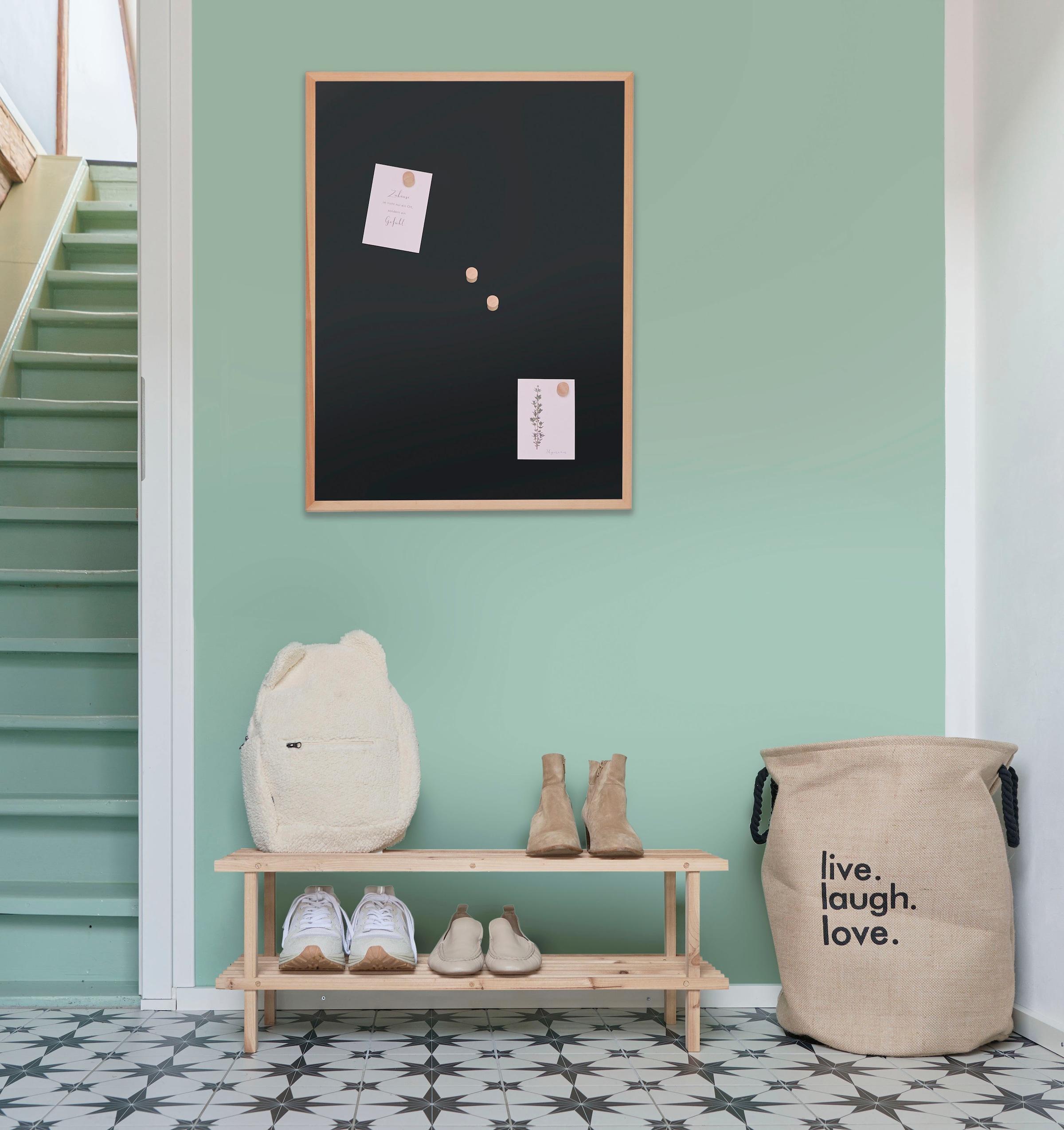 Zeller Present Wäschesack »Natural« 2 praktische Griffe, natürliche Juteoptik