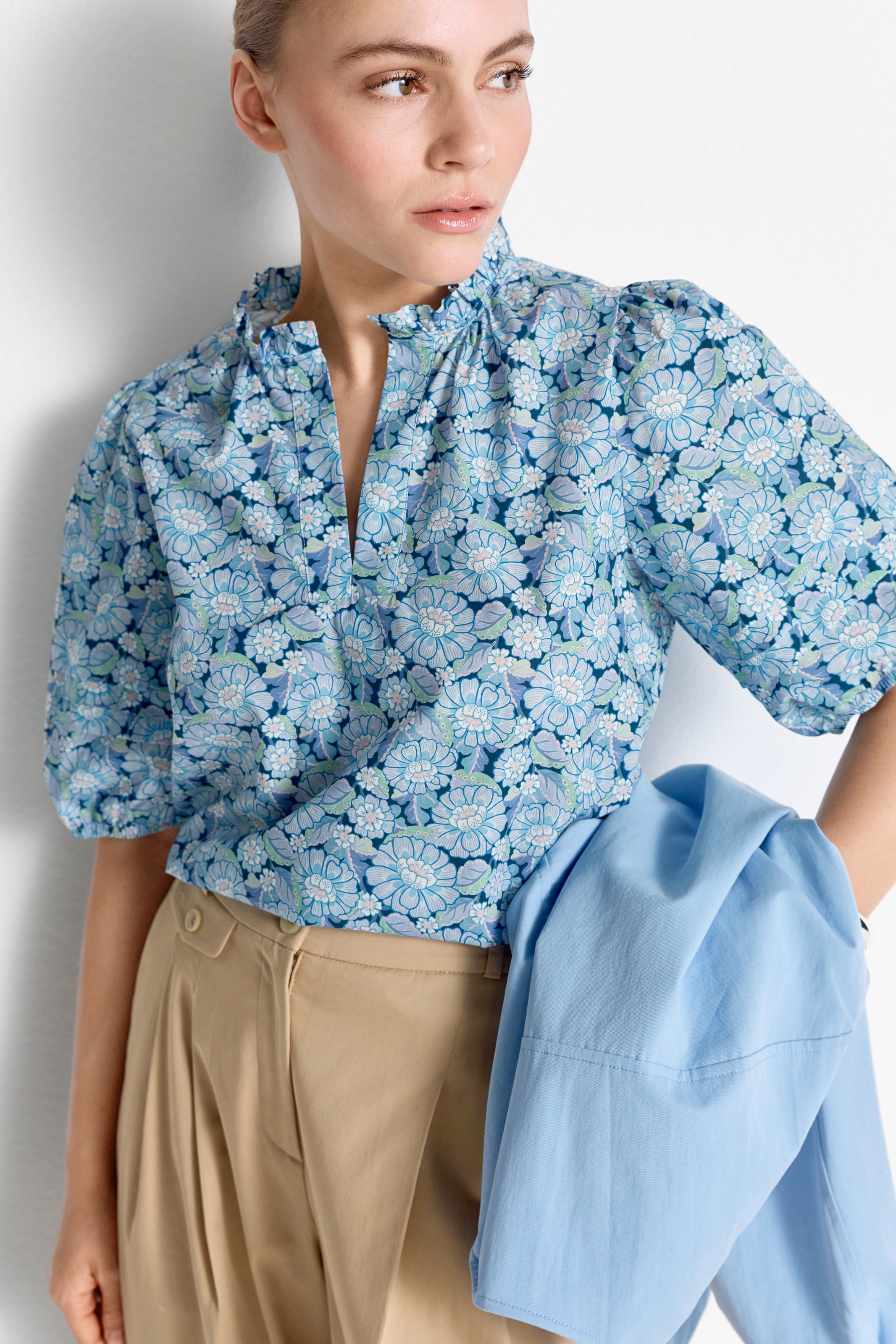 RICHROYAL Top chemisier imprimé Liberty floral