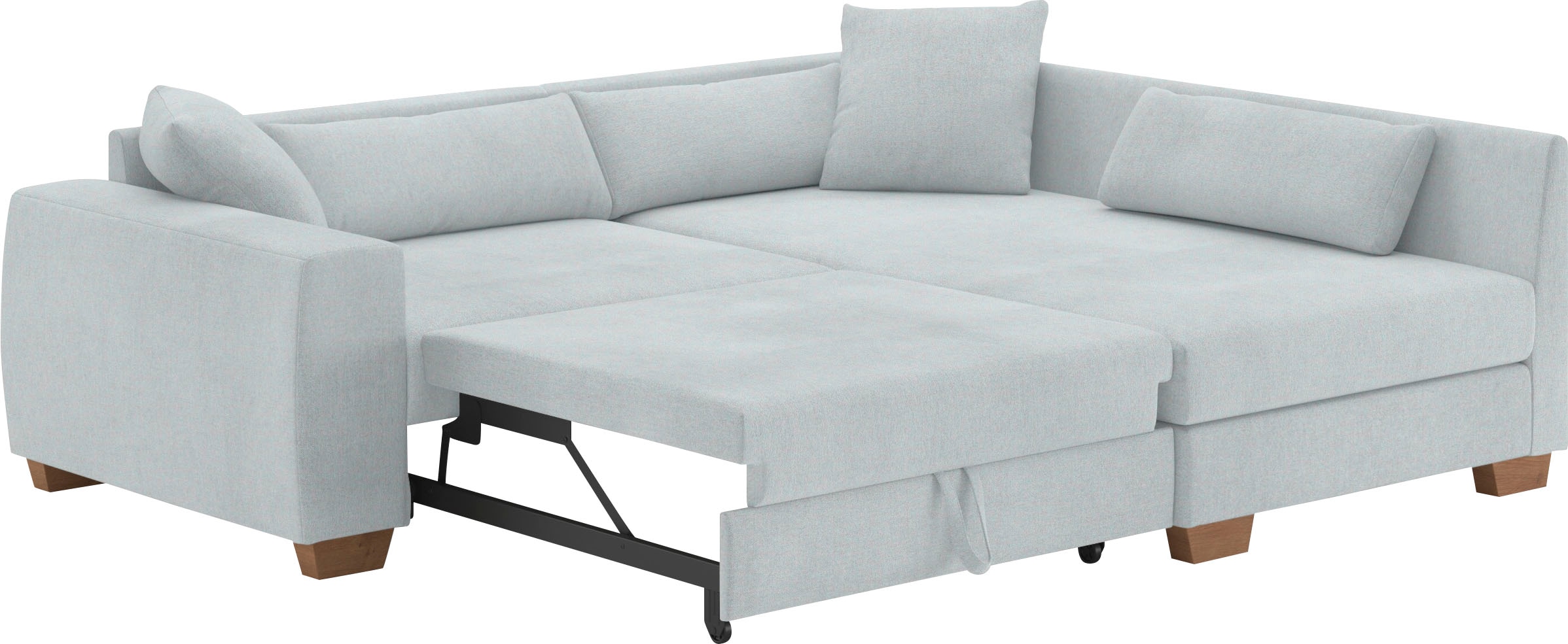 Mr. Couch Ecksofa »Helena L-Form«, Mit Federkern, wahlweise mit Bettfunktion und Taschenfederkern