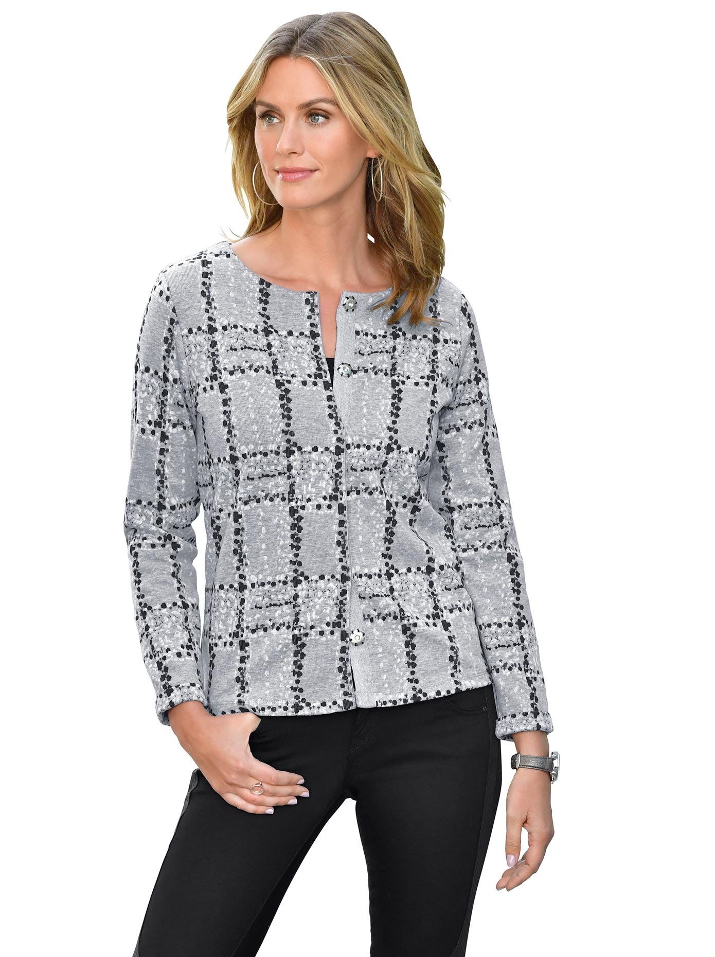 Shirtjacke mit Druckknöpfen