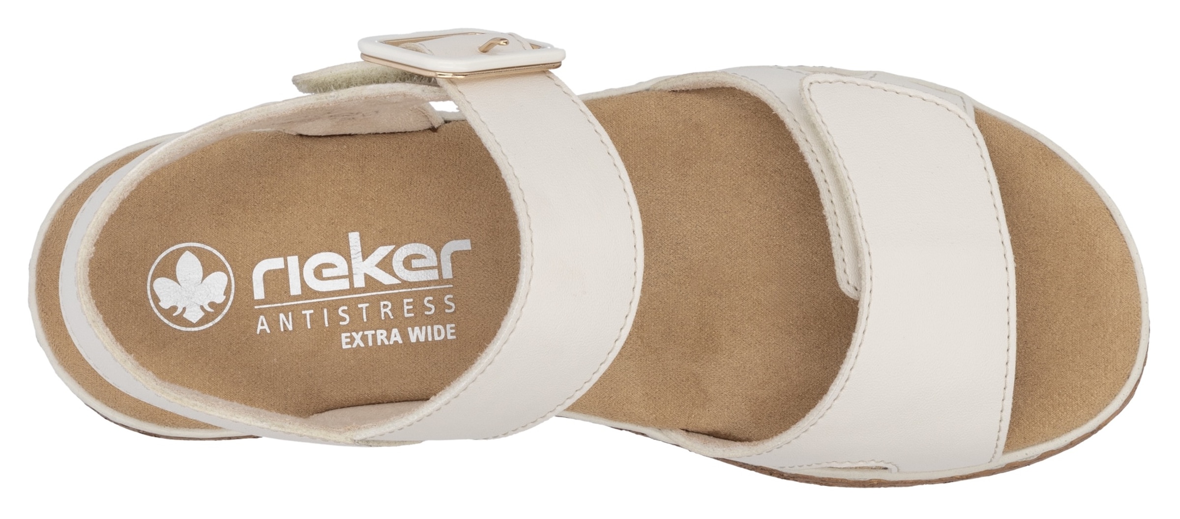 Rieker Plateausandale  Sandalette, Sommerschuh, Keilsandale mit praktischen Klettverschlüssen