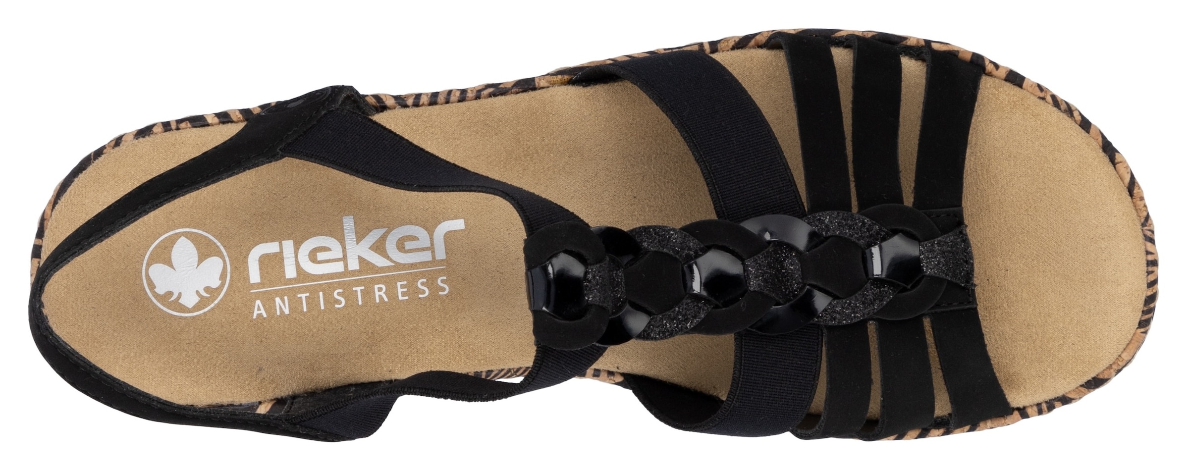 Rieker Plateausandaletten  Sommerschuh, Urlaubschuh, Sandalette mit dekorativem Schmuckelement