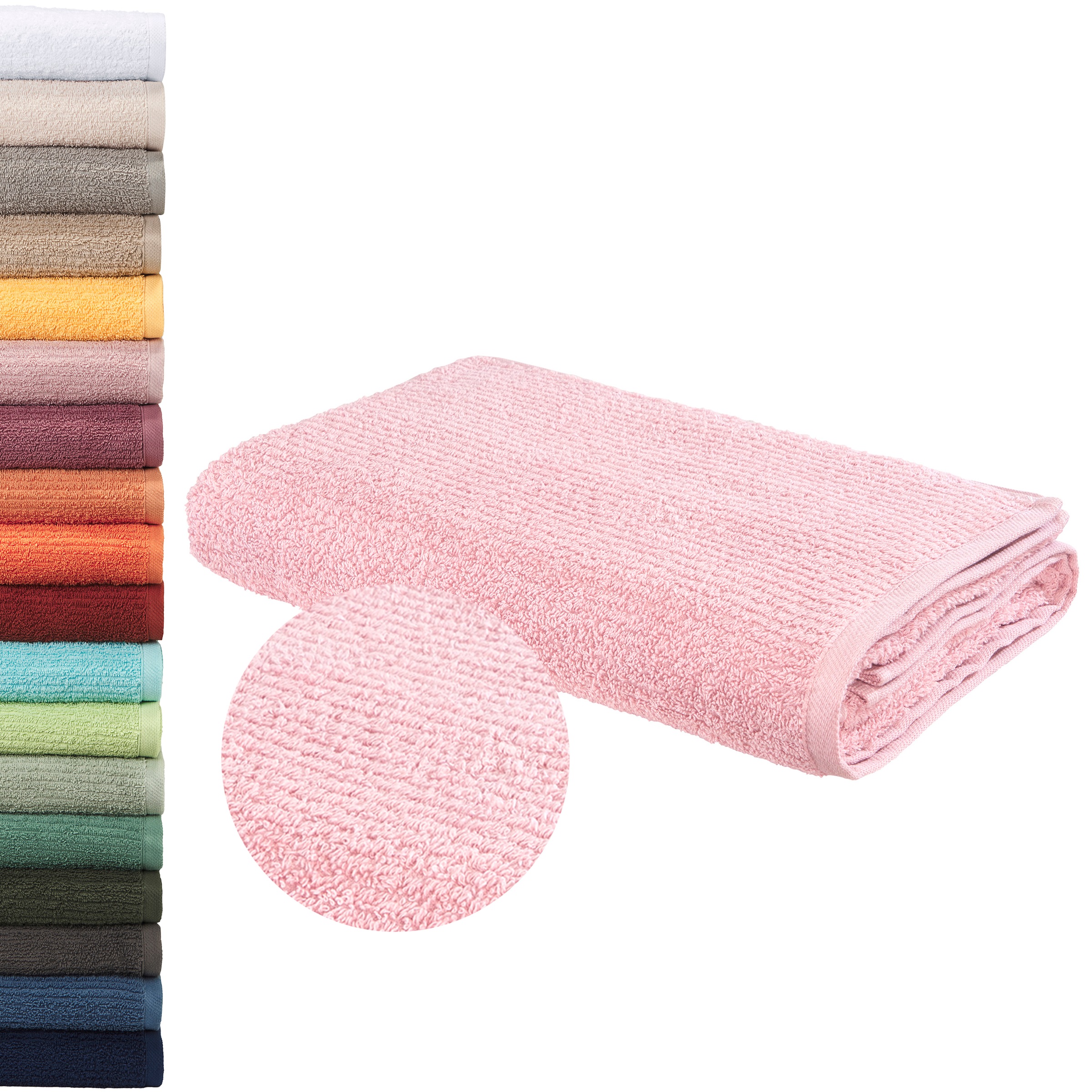 Image of GOODproduct Badetuch "Riva, 80x150, Premium Handtücher, 500 gr/m²" Hoch-Tief-Struktur, Streifen, weich, 5 Jahre Garantie
