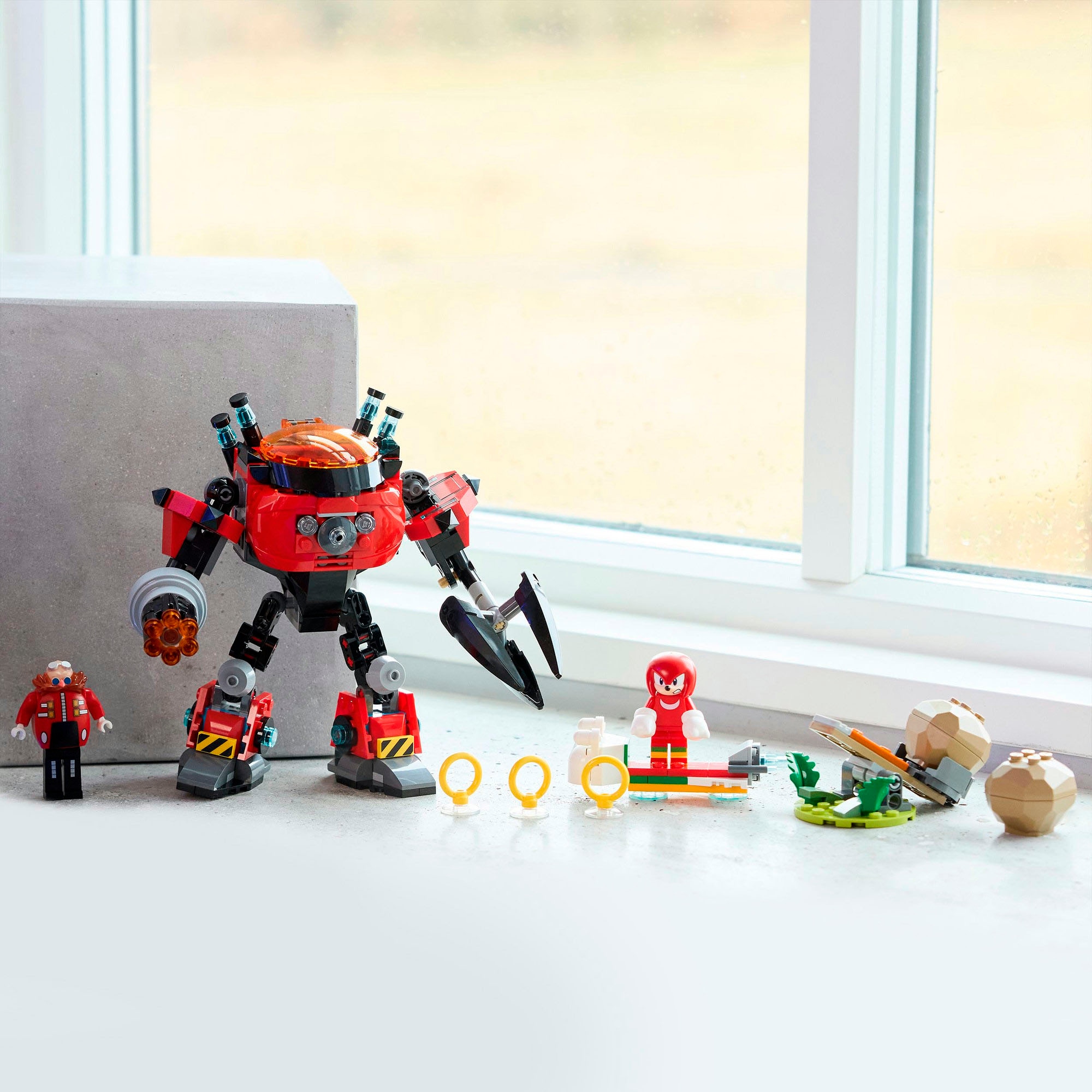 LEGO® Pions de construction »Knuckles vs. Dr. Eggmans Egg Crusher Mech (77005), LEGO Sonic« fabriqué en Europe