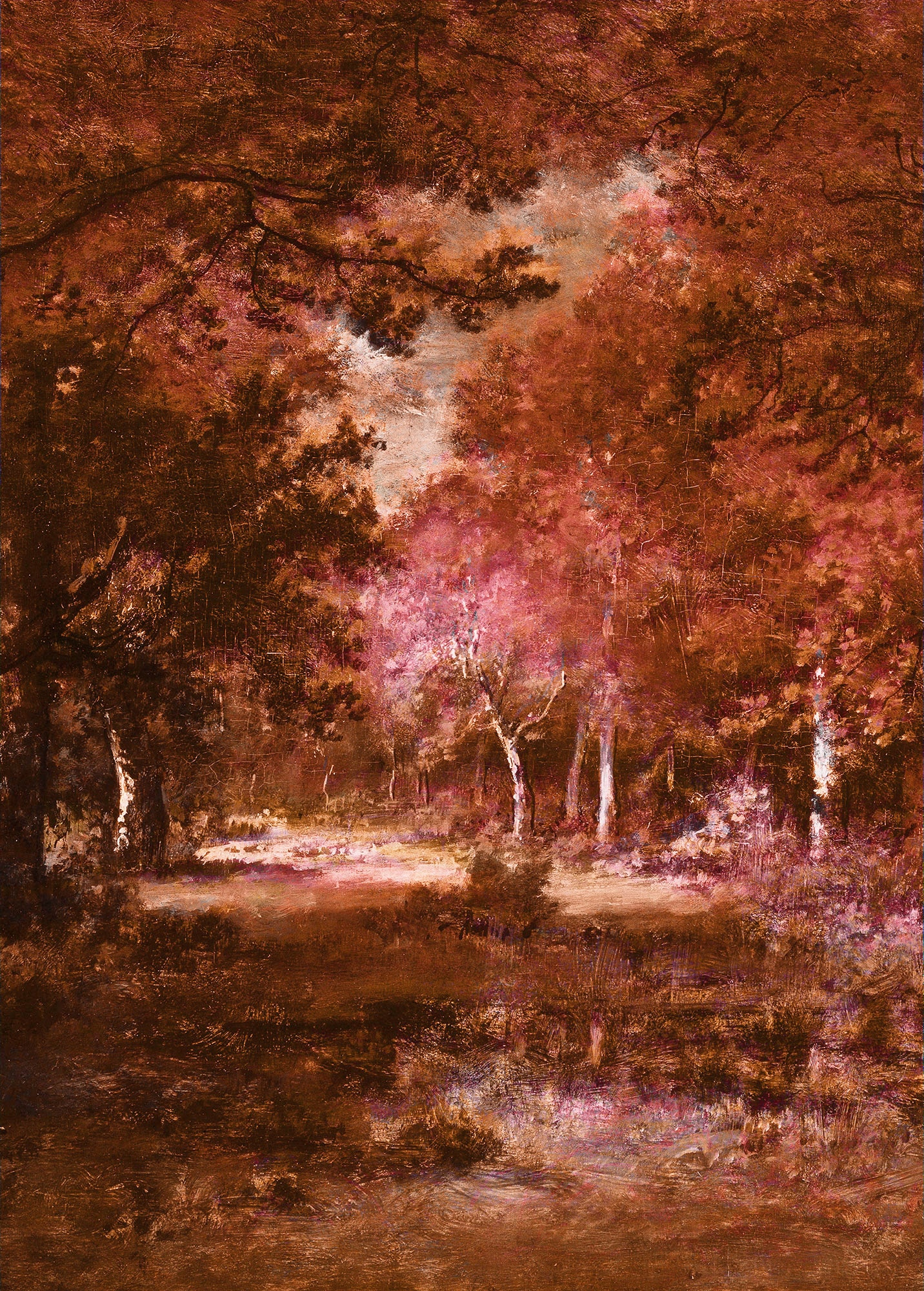 Image of Komar Vliestapete "Digitaldruck Vlies - Autumna Rosso - Grösse 200 x 280 cm" bedruckt glatt Wohnzimmer, Schlafzimmer