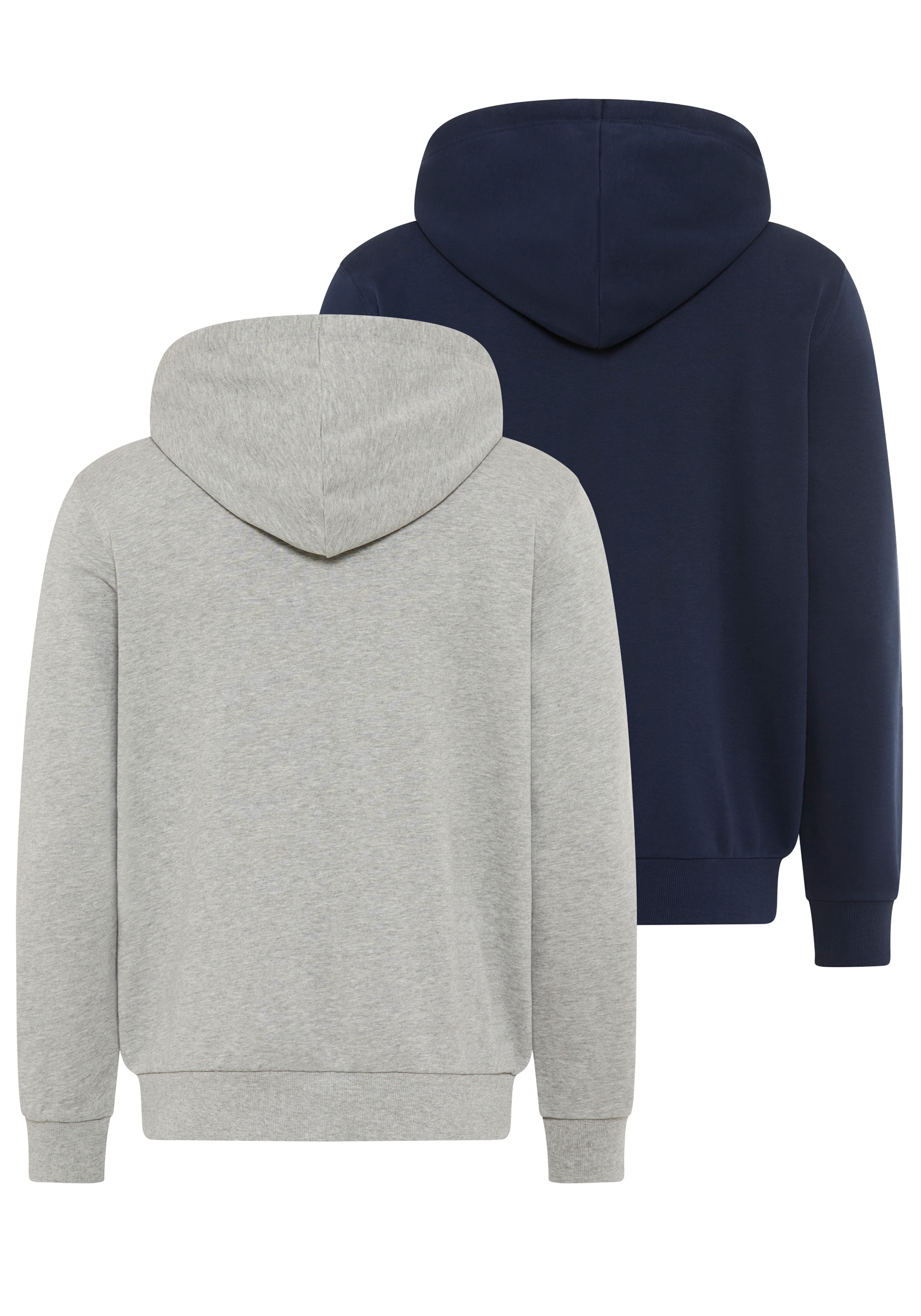 Man's World Sweatjacke Spar-Set, 2 tlg. mit Kapuze und Kordelzug, aus angerauter Sweatware